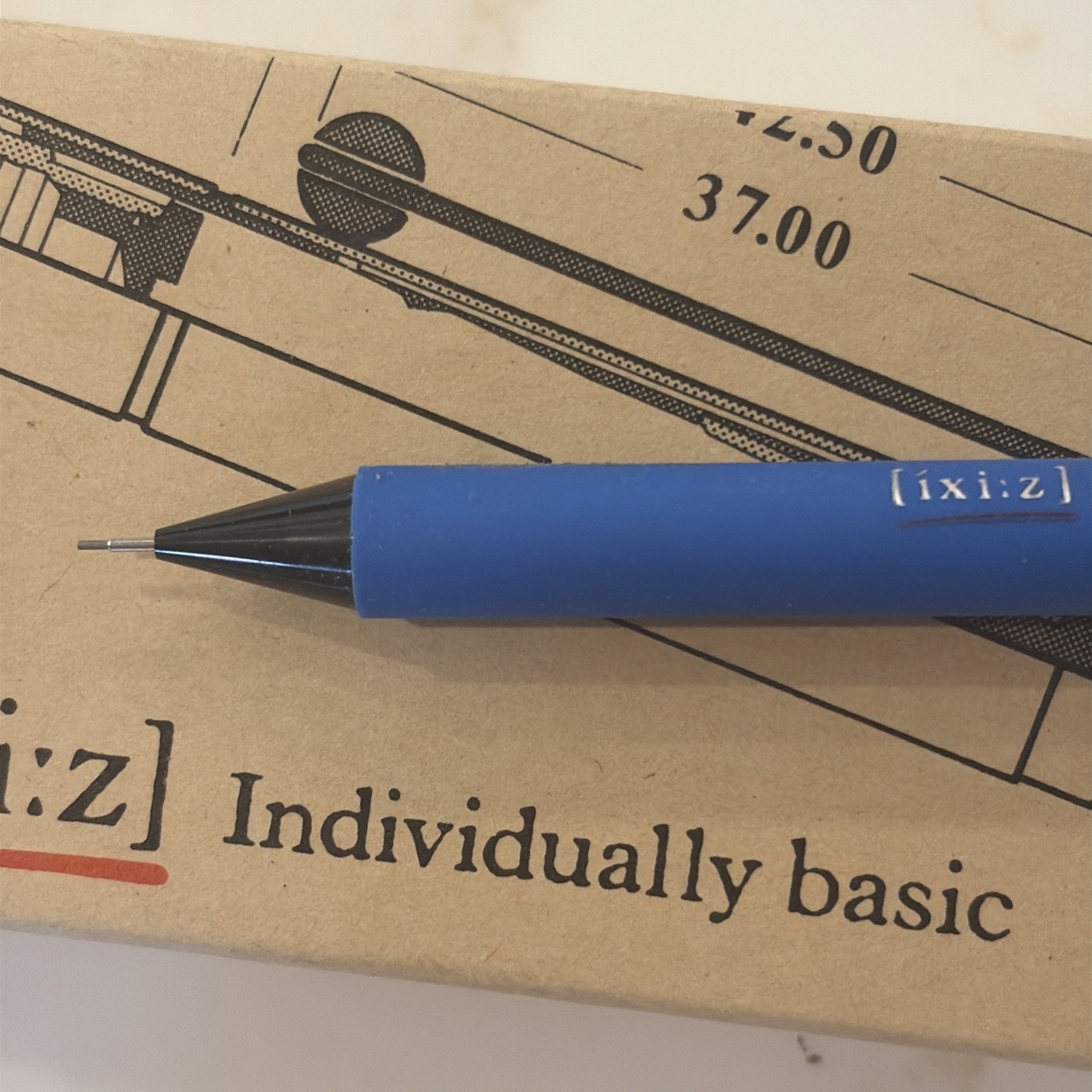 ixi:z Mechanical Pencil Retractable Tip 0.5mm 0.5 Rare Fashion Blue