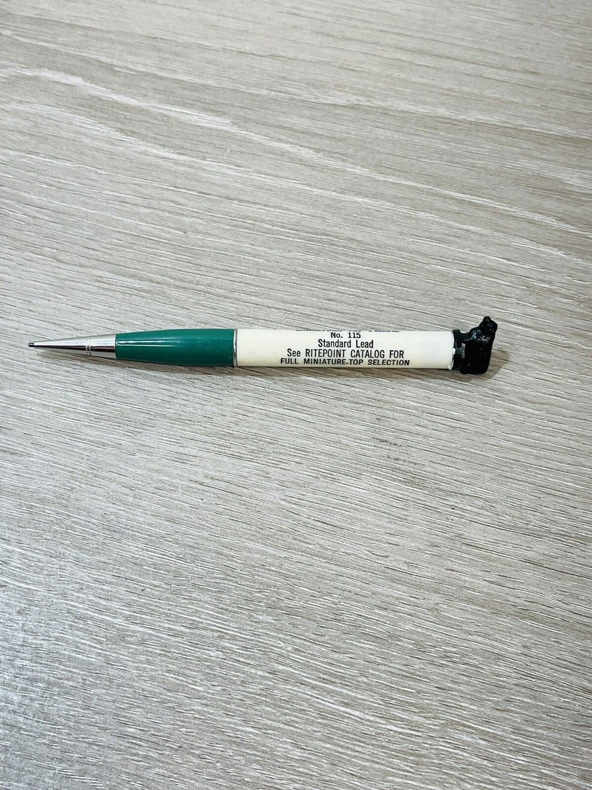 Vintage Ritepoint Mechanical Pencil Cow Bull Miniature Top No. 115 Sample