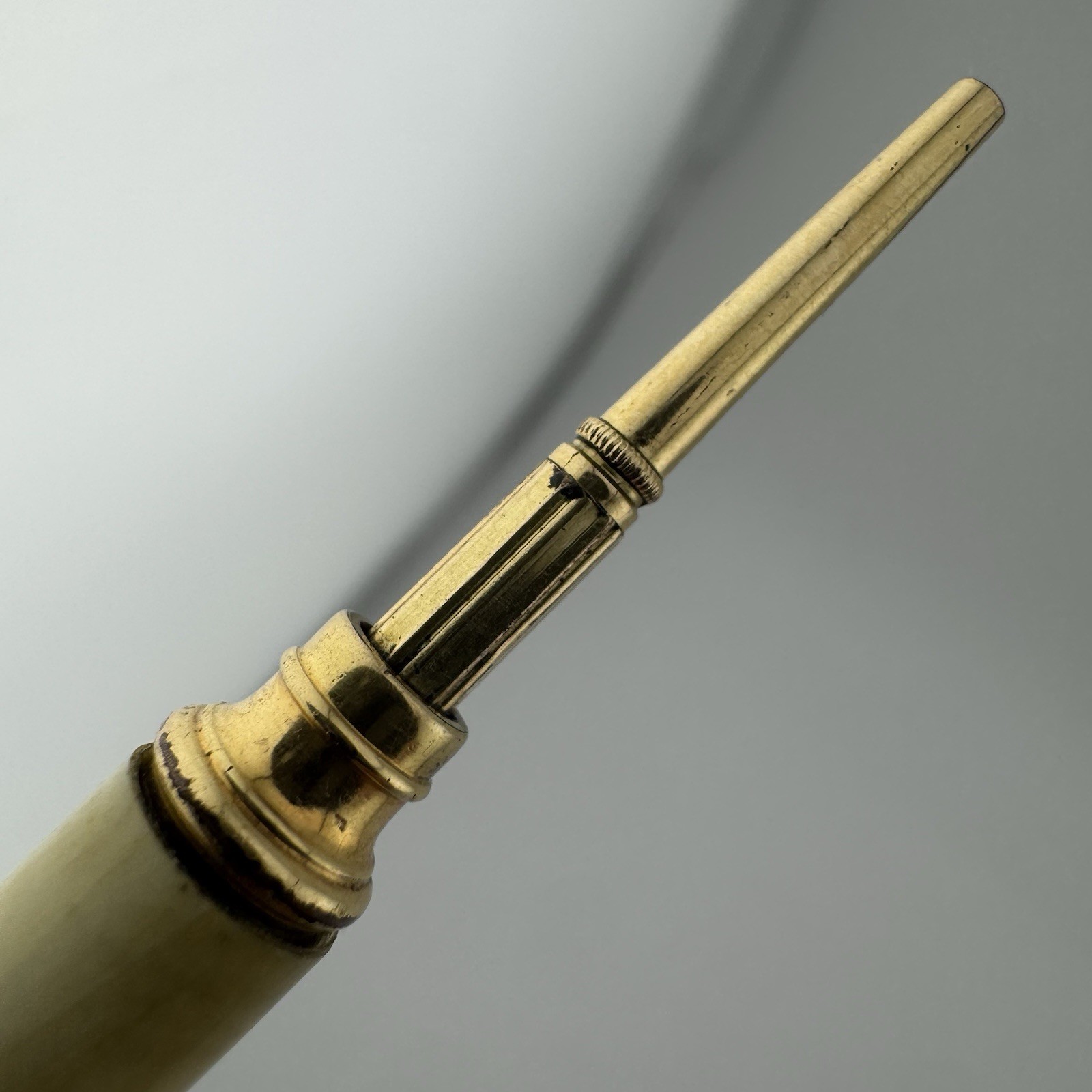 Antique Pearl & Gold Filled Retractable Mechanical Pencil Patd OCT 1771