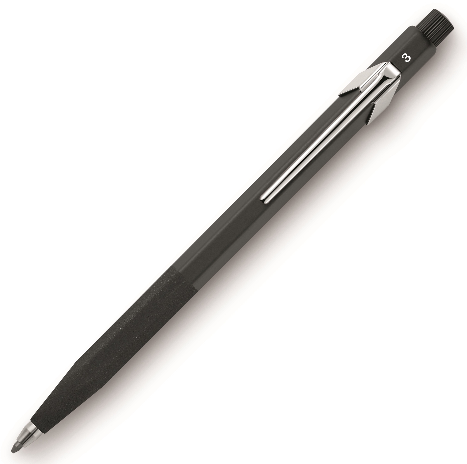 Caran d’Ache Fixpencil Mechanical Pencil in Black with Textured Grip – 3mm – NEW