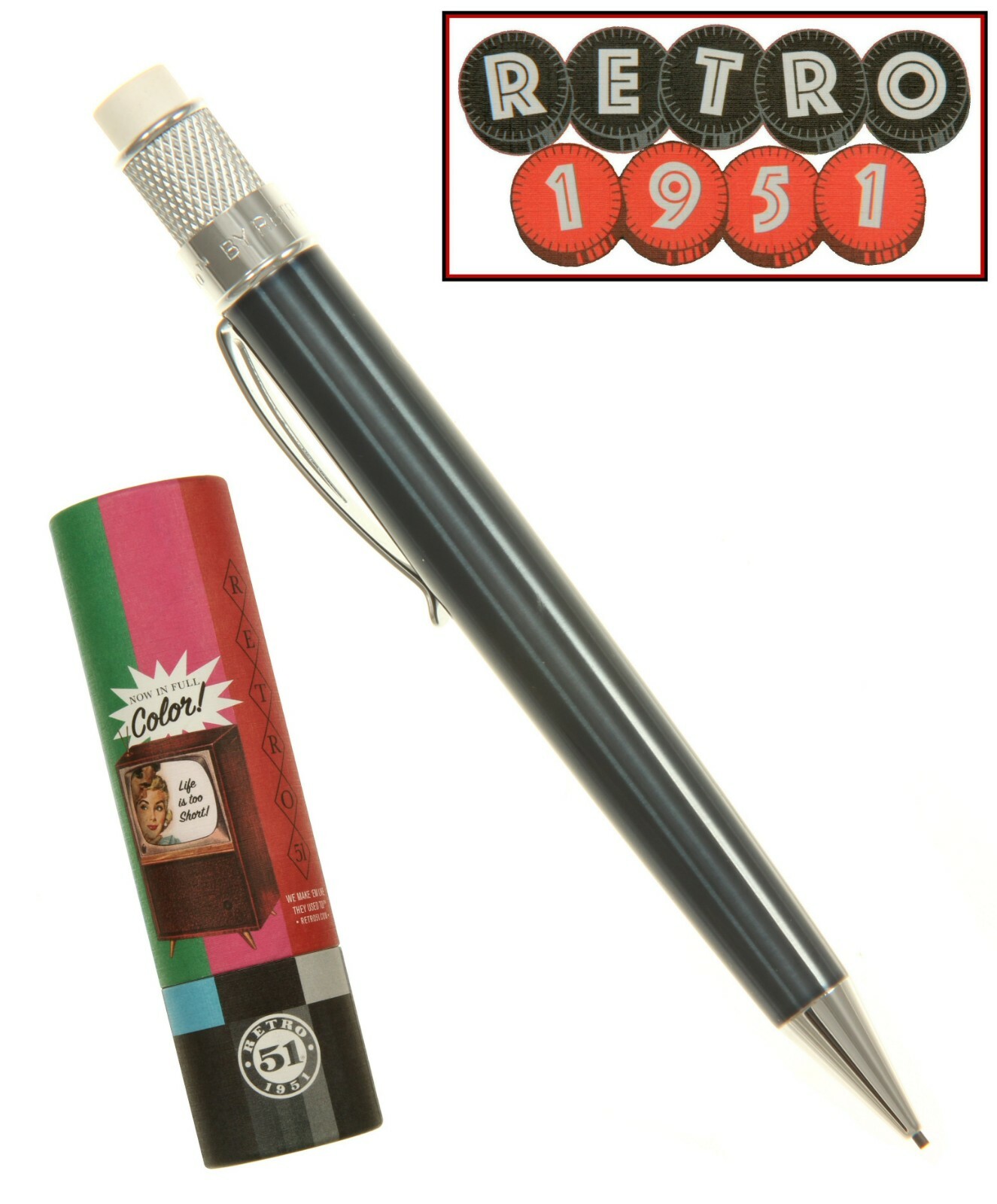 Retro 51 Ice Blue 1.15 mm Mechanical Lead Pencil #VRP-1318