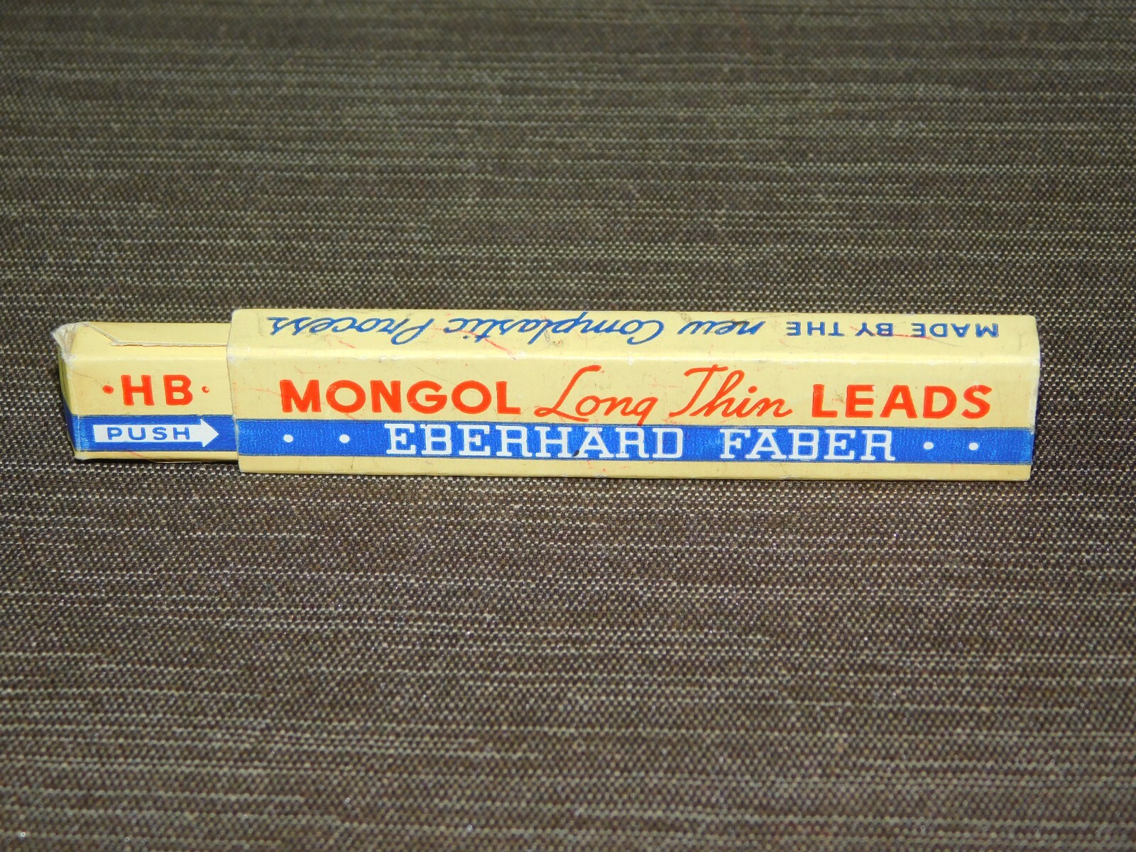 VINTAGE MECHANICAL PENCIL EBERHARD FABER MONGOL LONG THIN LEADS