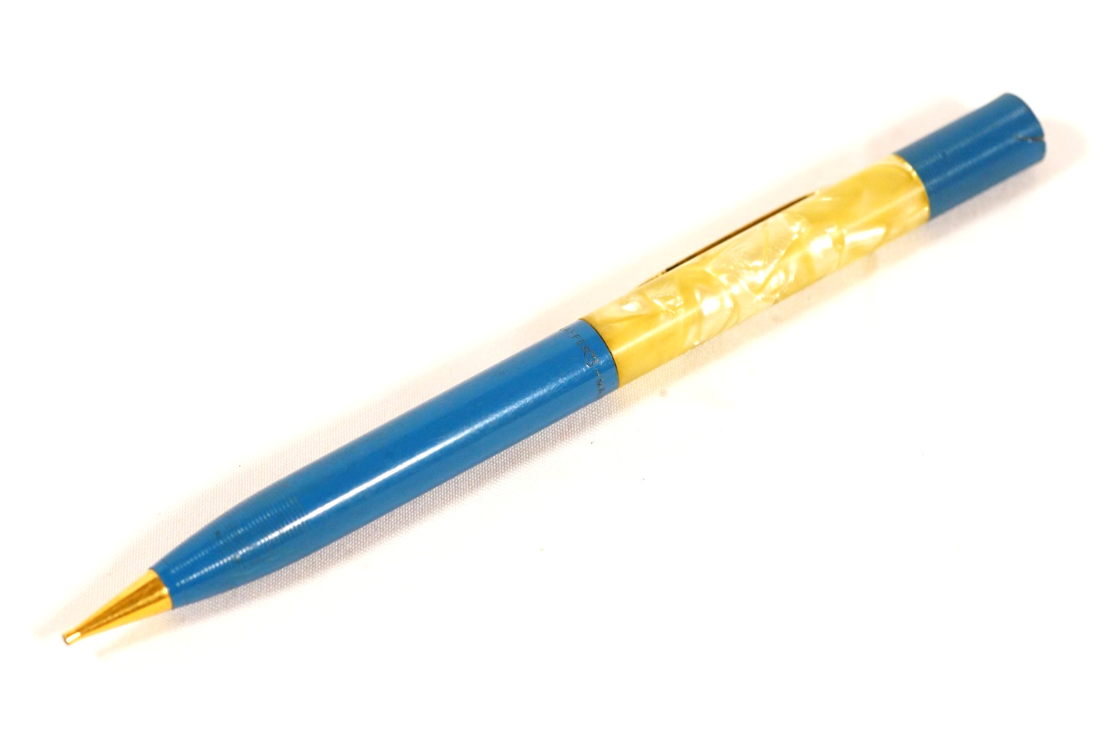 Vintage SHEAFFER’S Fineline Mechanical Pencil Baby Blue Marbled Celluloid