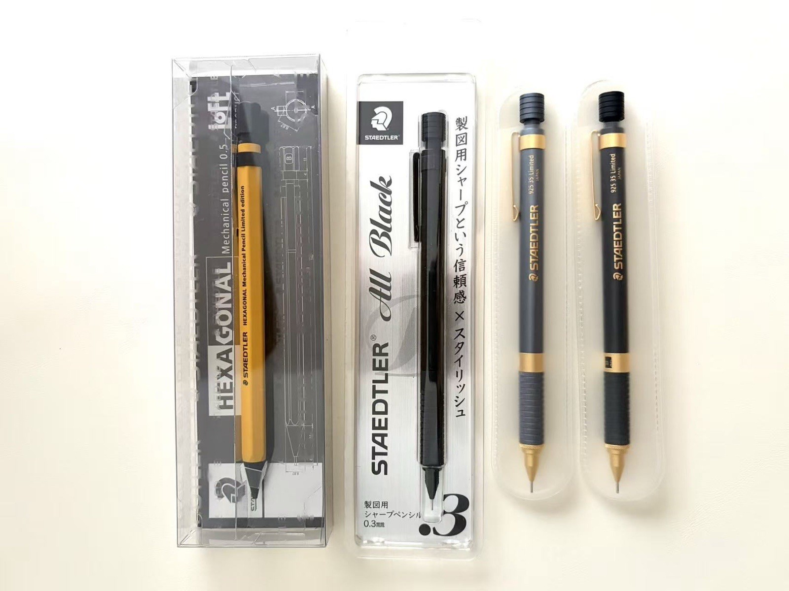STAEDTLER 925 35 & LoFt Hexagonal Limited Drafting Pencil Set of 4 Japan