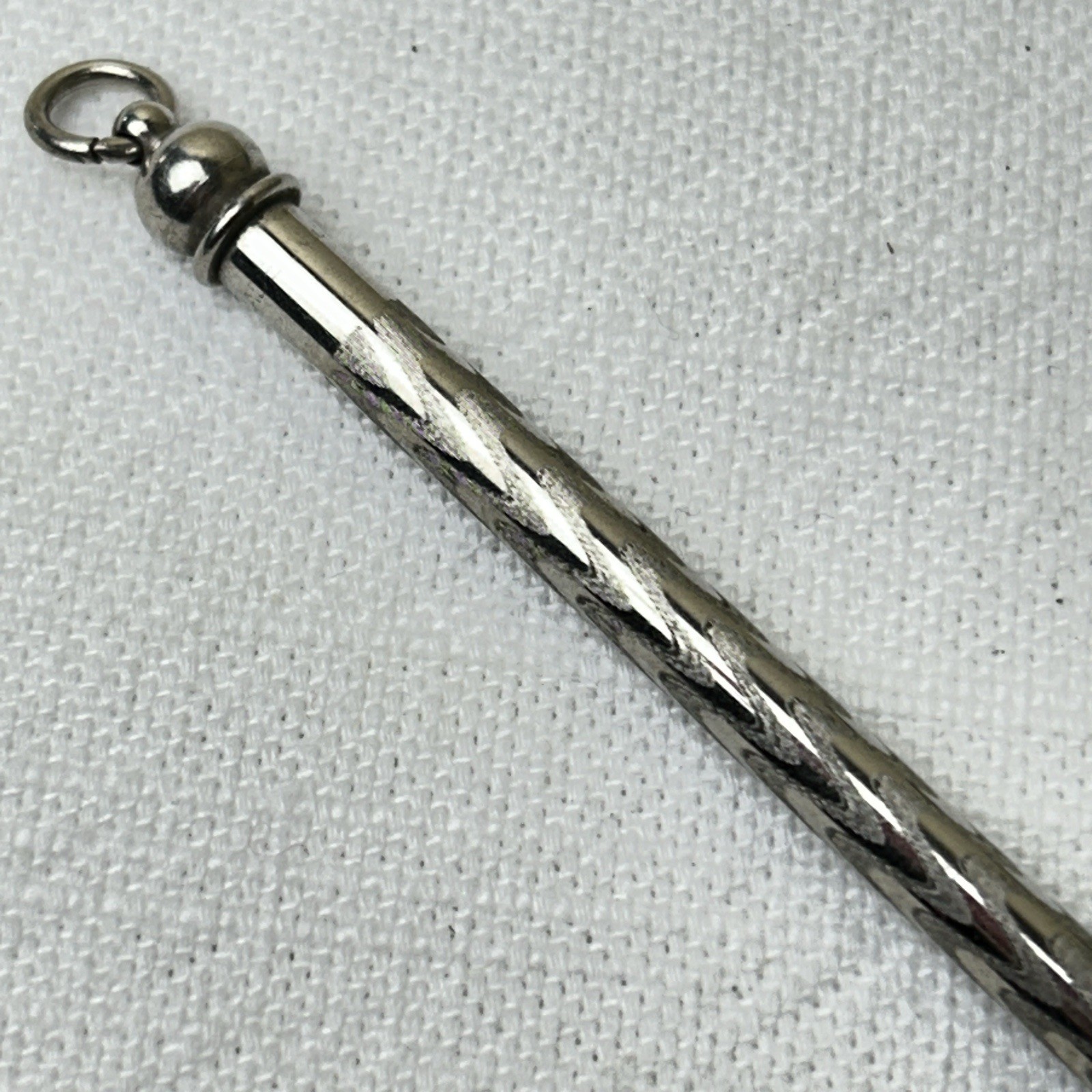 Vintage 1920’s Mechanical Pencil Silver Tone 3-1/4 inches long