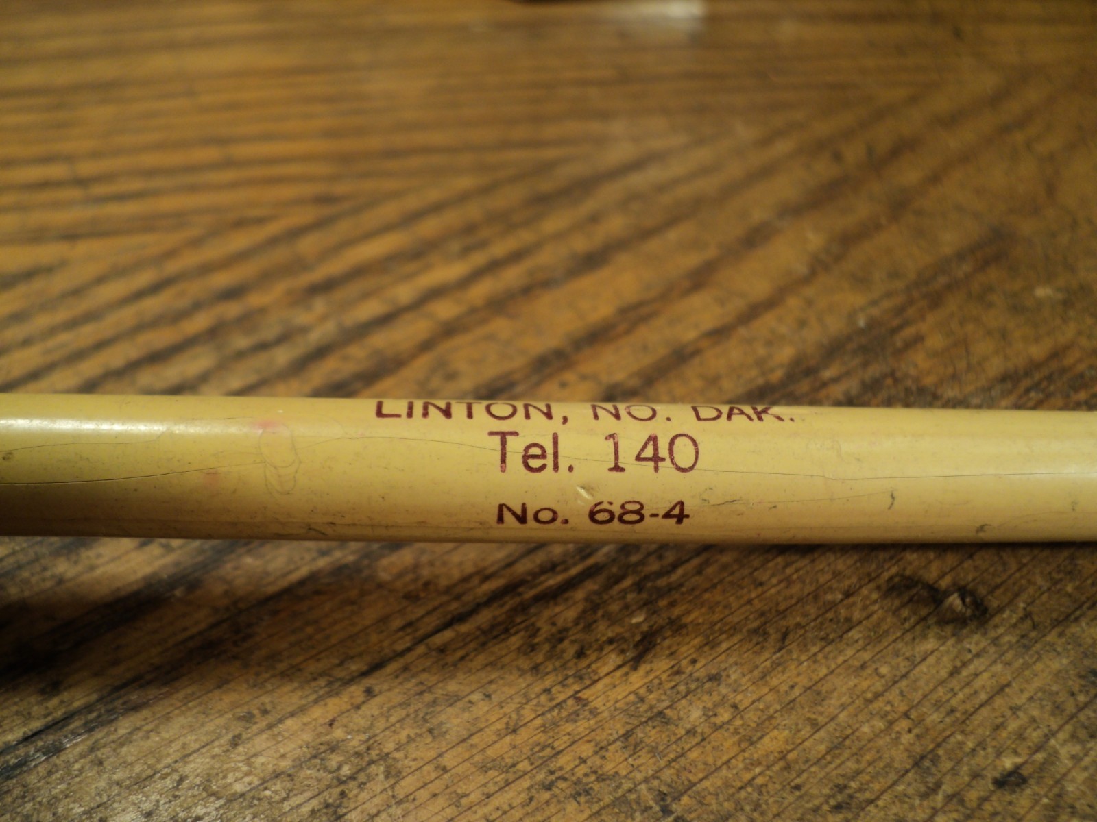 Vintage Fat Mechanical Pencil Willows Hotel Linton No Dak Sample No. 68-4