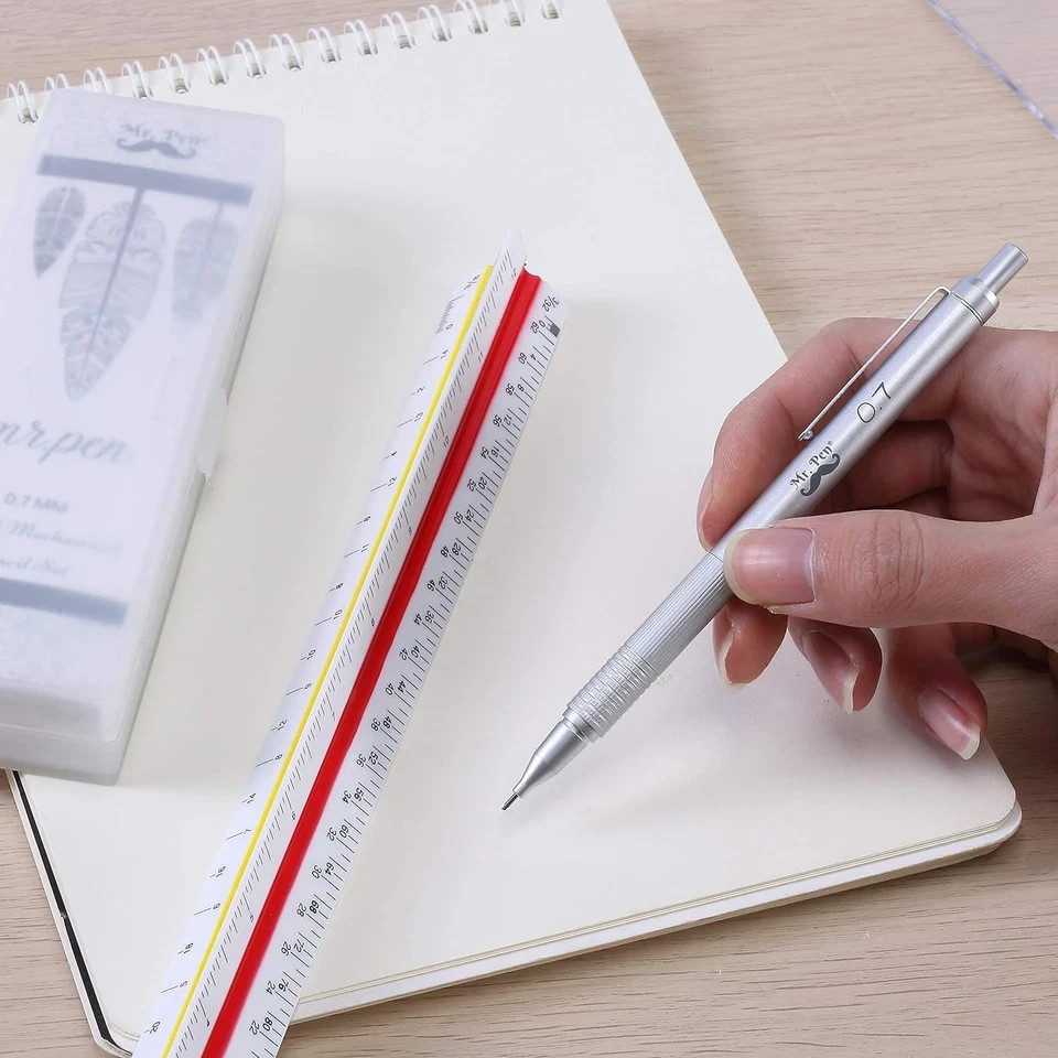 Mr. Pen- 0.7Mm Mechanical Pencil with Case, Mechanical Pencils 0.7Mm, Metal Mech