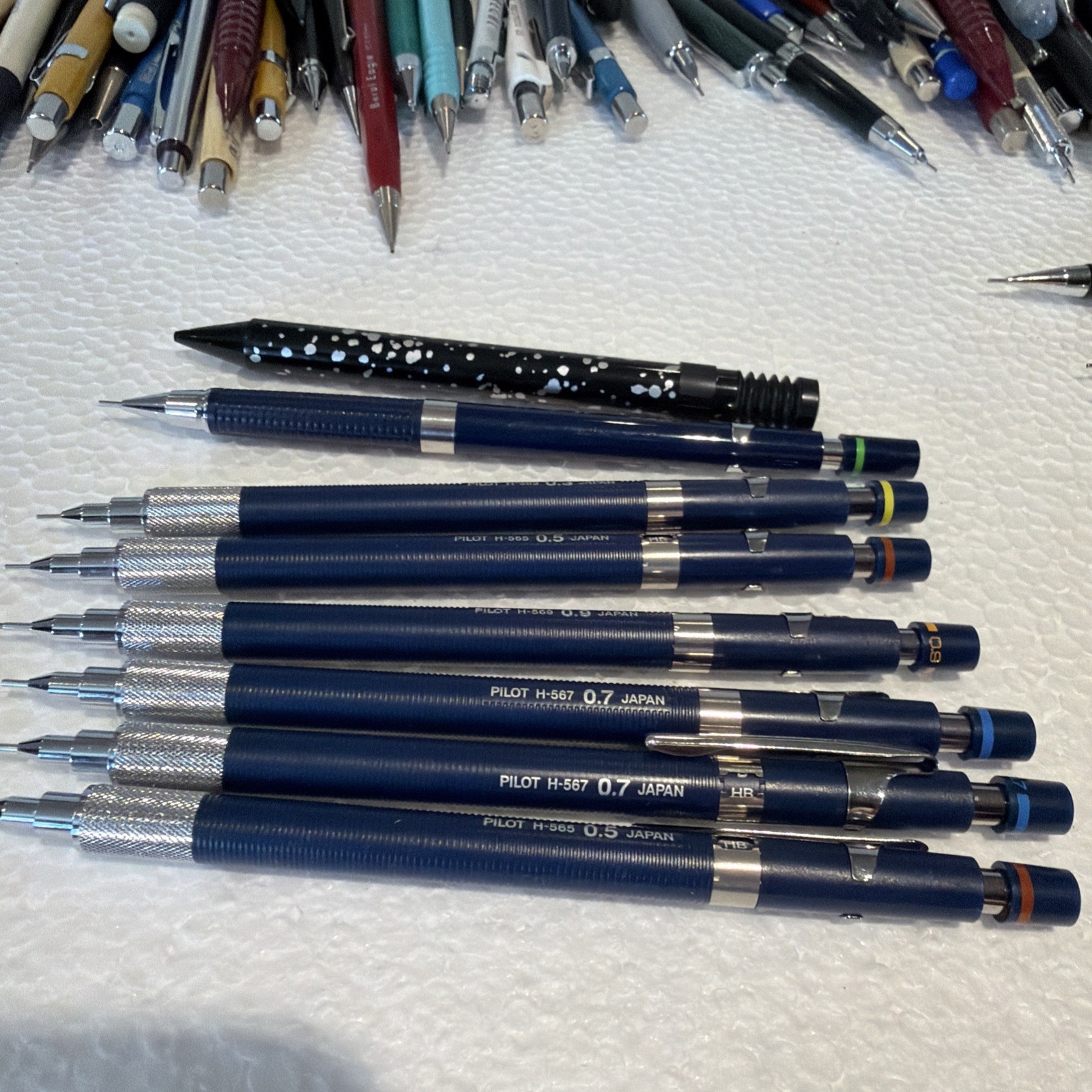Vintage Lot of 205 Drafting Mechanical Pencils with Leads JAPAN Germany Etc