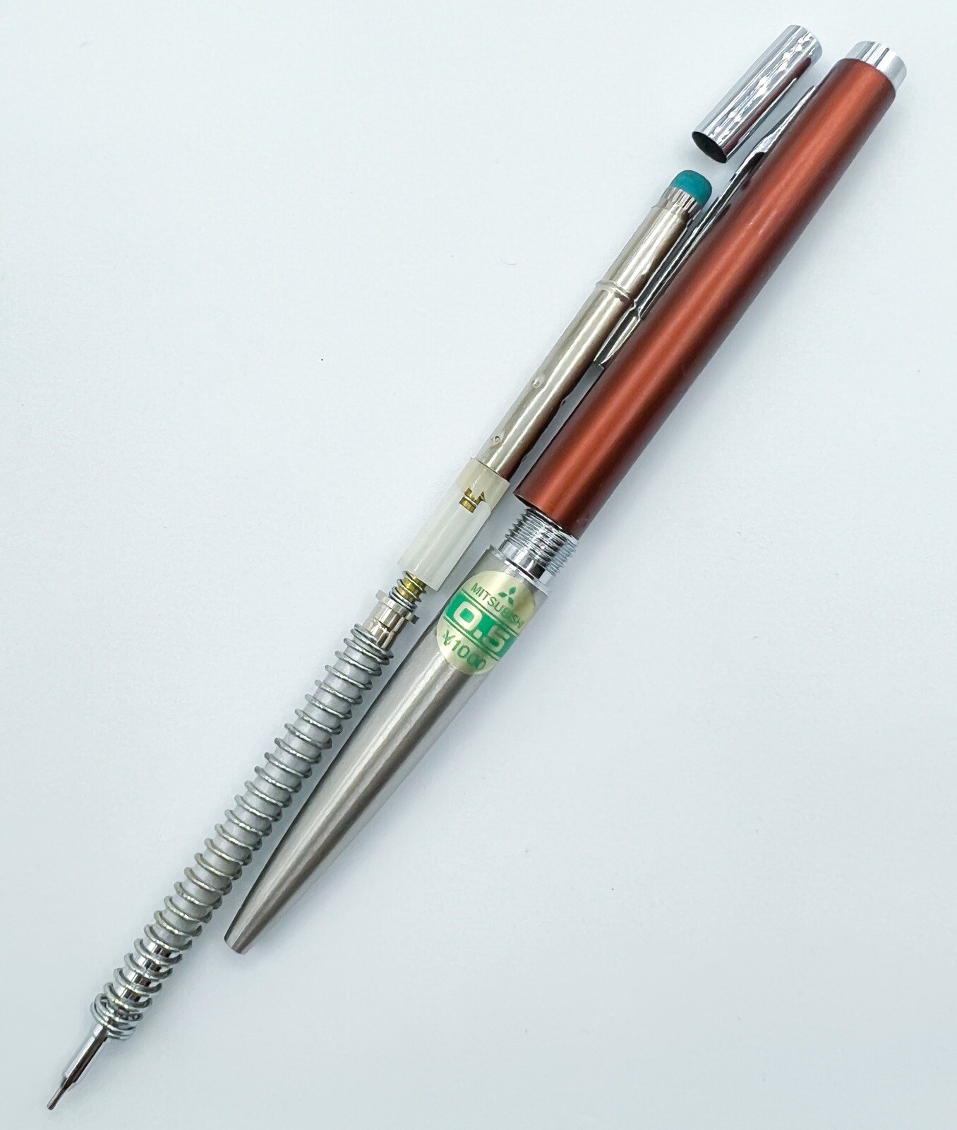 NOS mitsubishi double push mechanical pencil 0.5mm m5-101 knock retractable