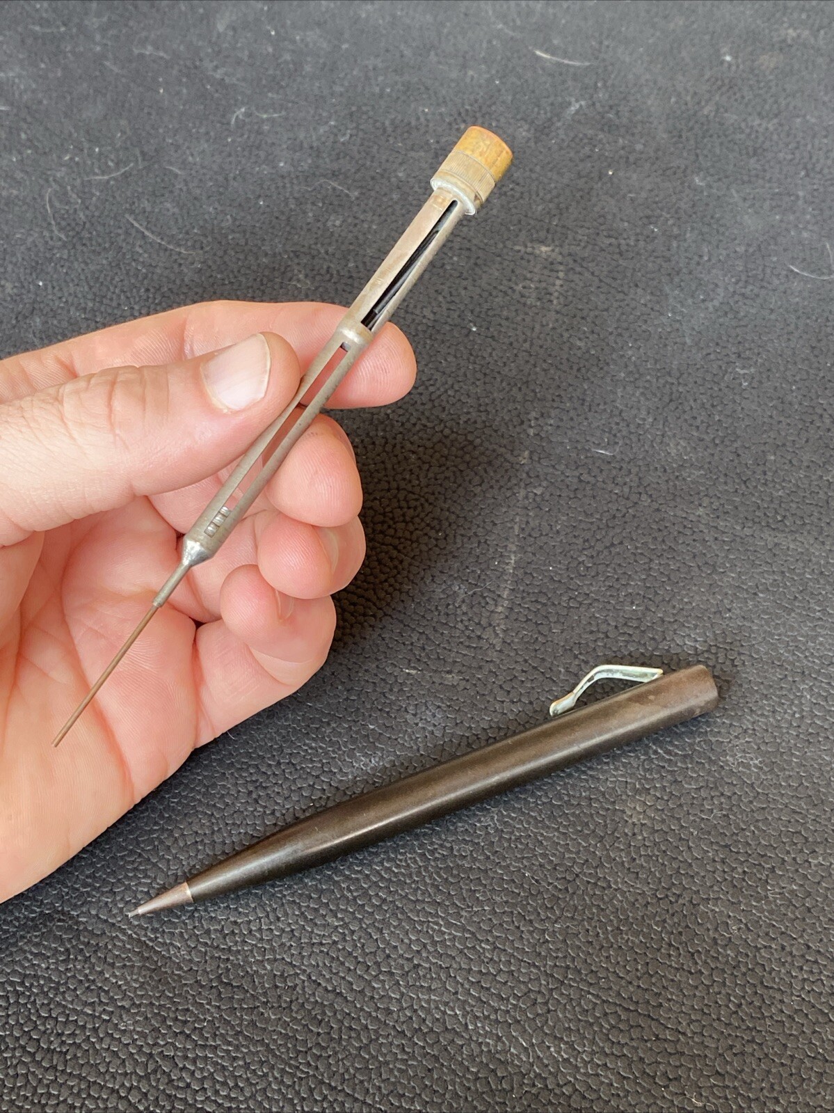 ANTIQUE VTG EARLY Brown Brass WAHL EVERSHARP Mechanical Pencil AS IS UNTESTED