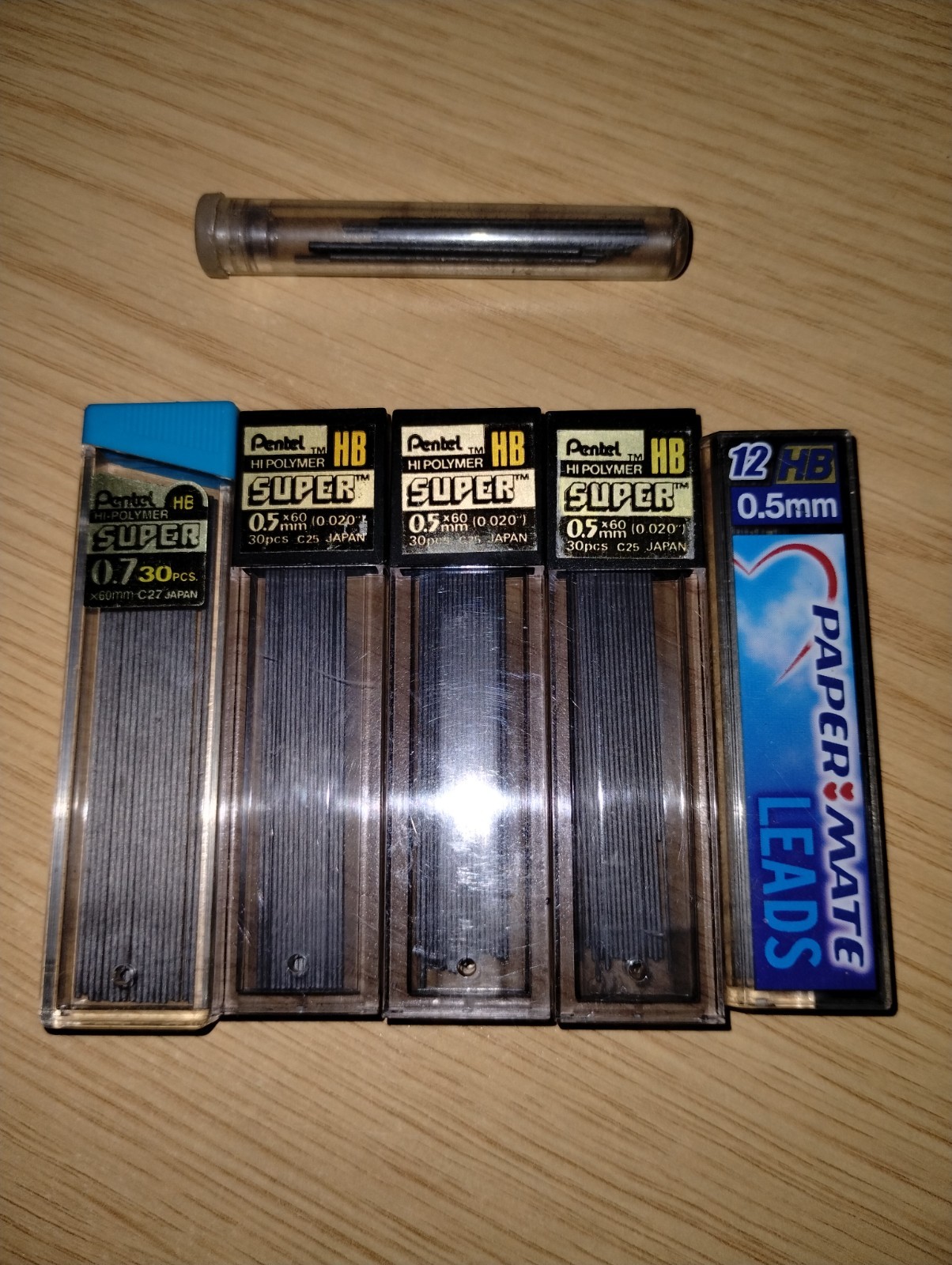 Big Large Lot of 36 Mechanical Pencil Lead & Eraser Refills Pentel Paper Mate