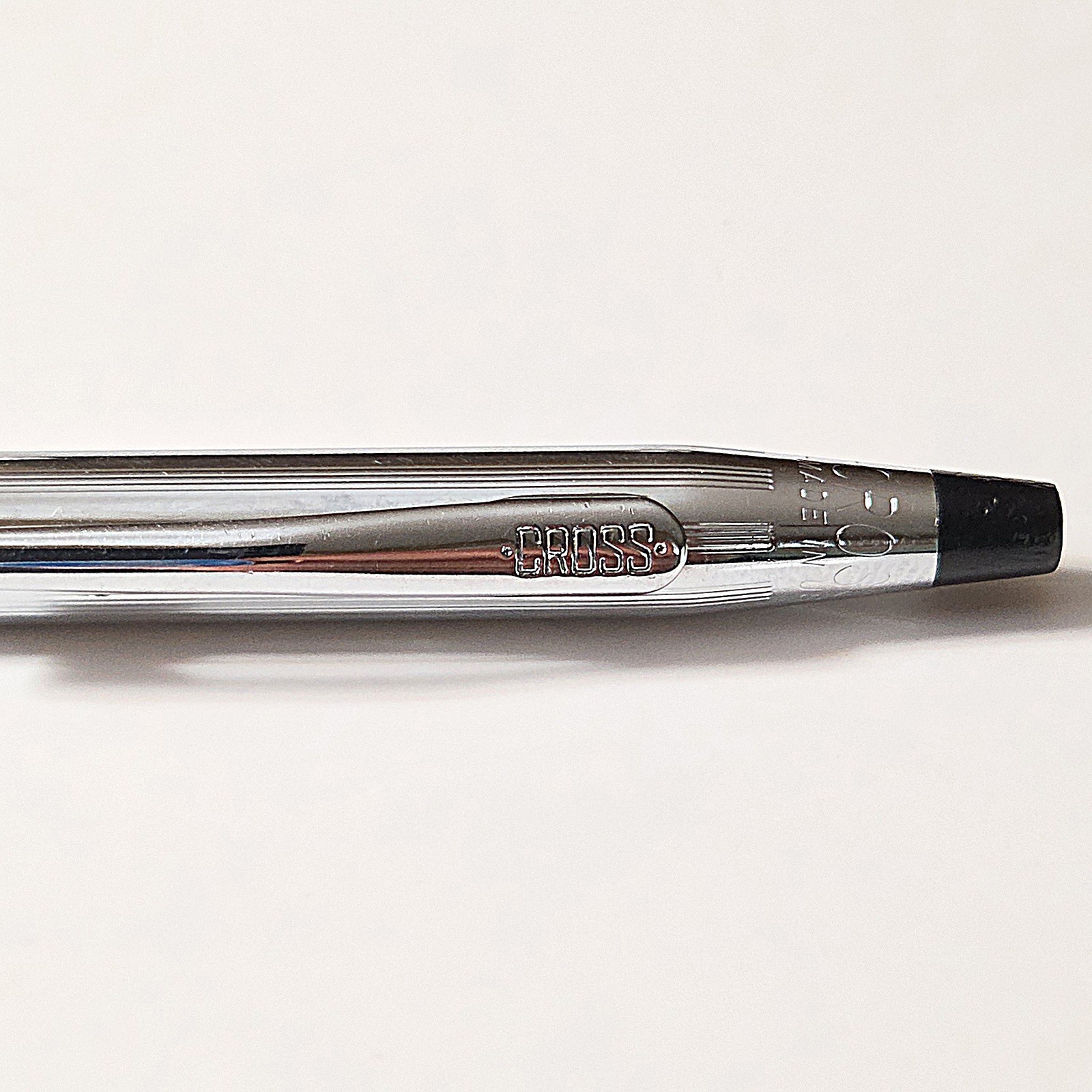 Vintage Cross Century Chrome w/Knurled Grip .9mm Pencil 1960’s USA (No Monogram)