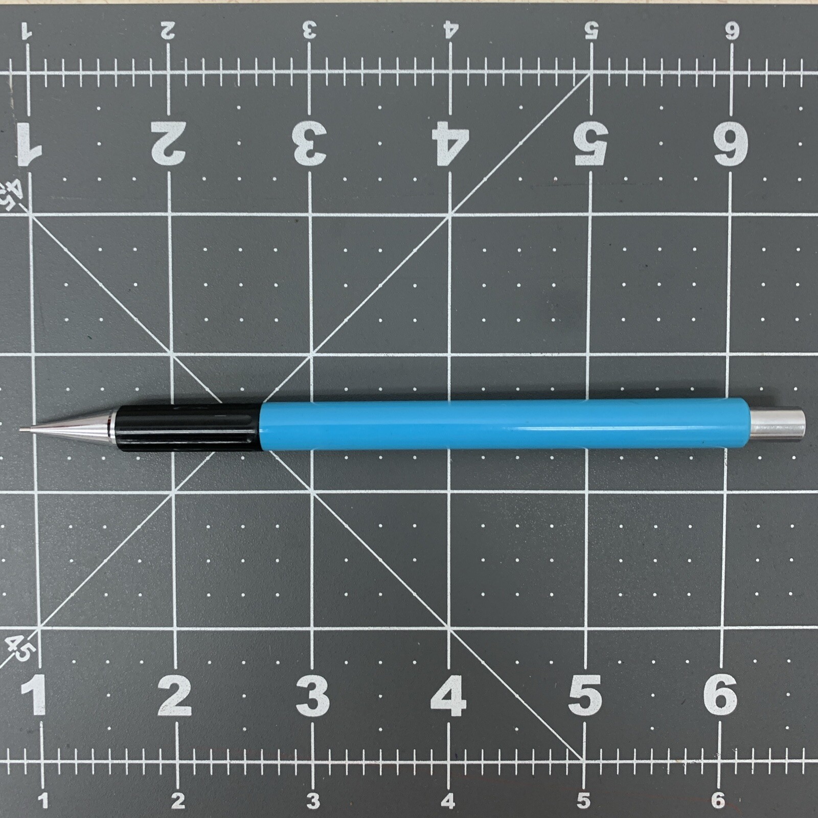 Vintage Pentel P245 Mechanical Pencil 0.5mm Light Blue Barrel RARE