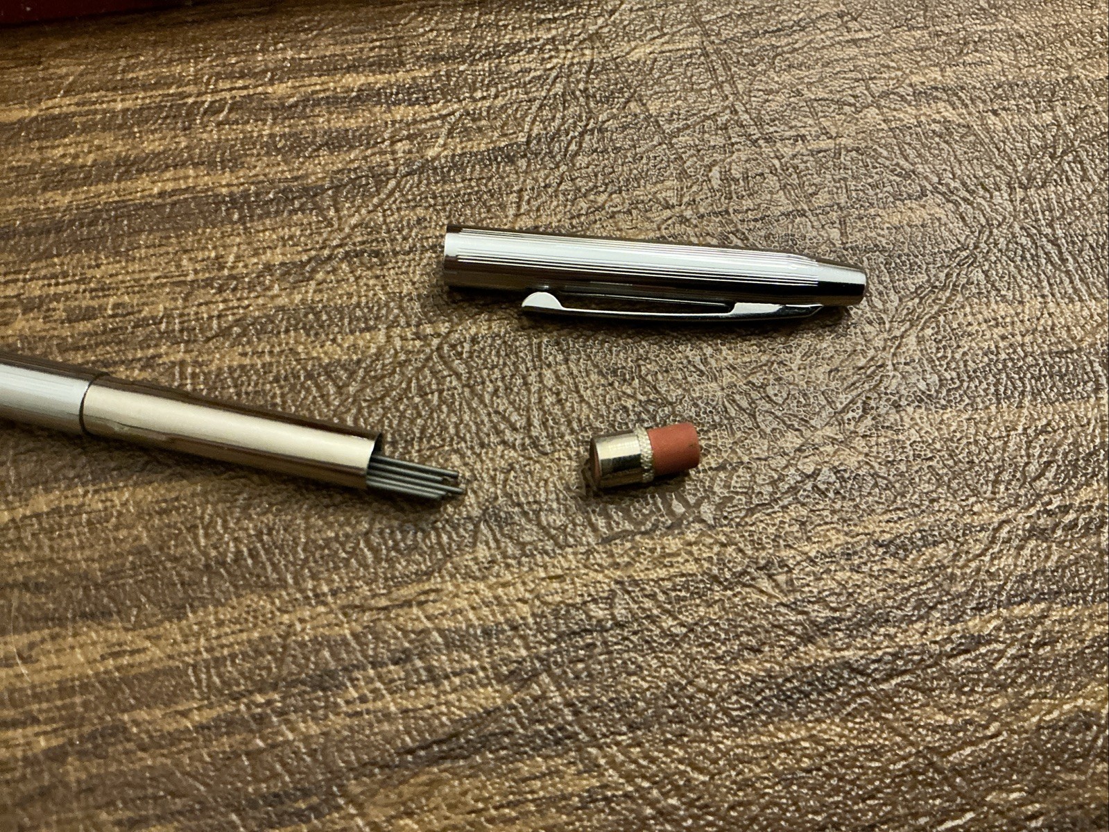 Vintage Centennial Mechanical Pencil – Chrome with Gold – Retractable Tip