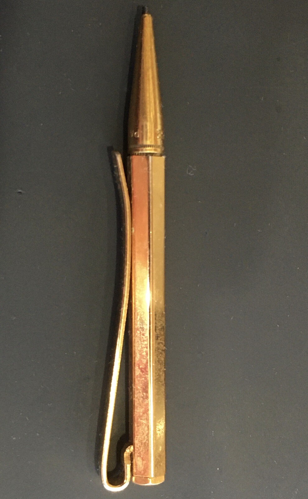 Clip-Write Gold Plated Tie Clip & 1.2mm Mechanical Pencil – 1950’s