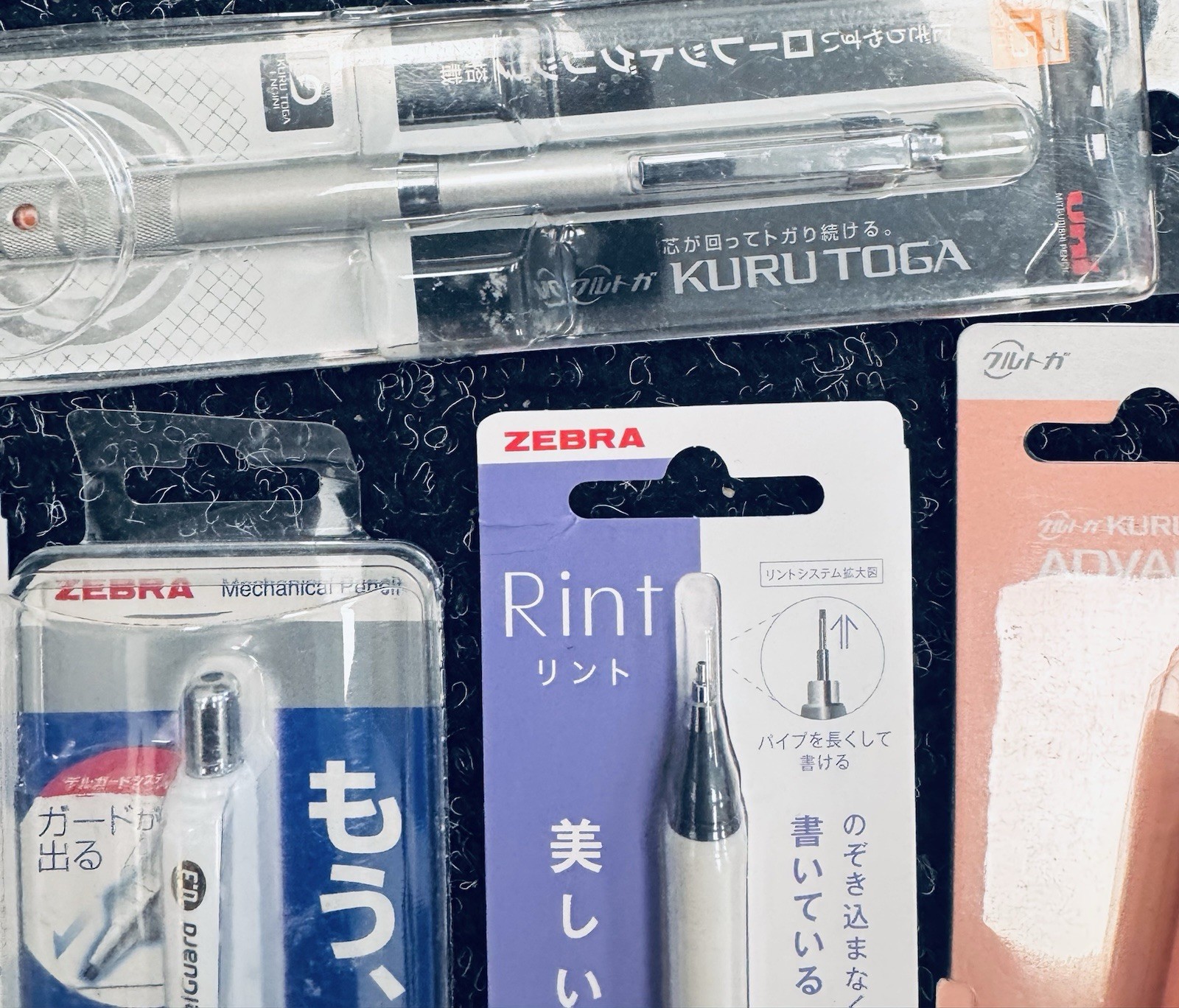 Vintage NOS Zebra Pentel Mitsubishi Unused Unopened Bubble Pack Lot Pencils