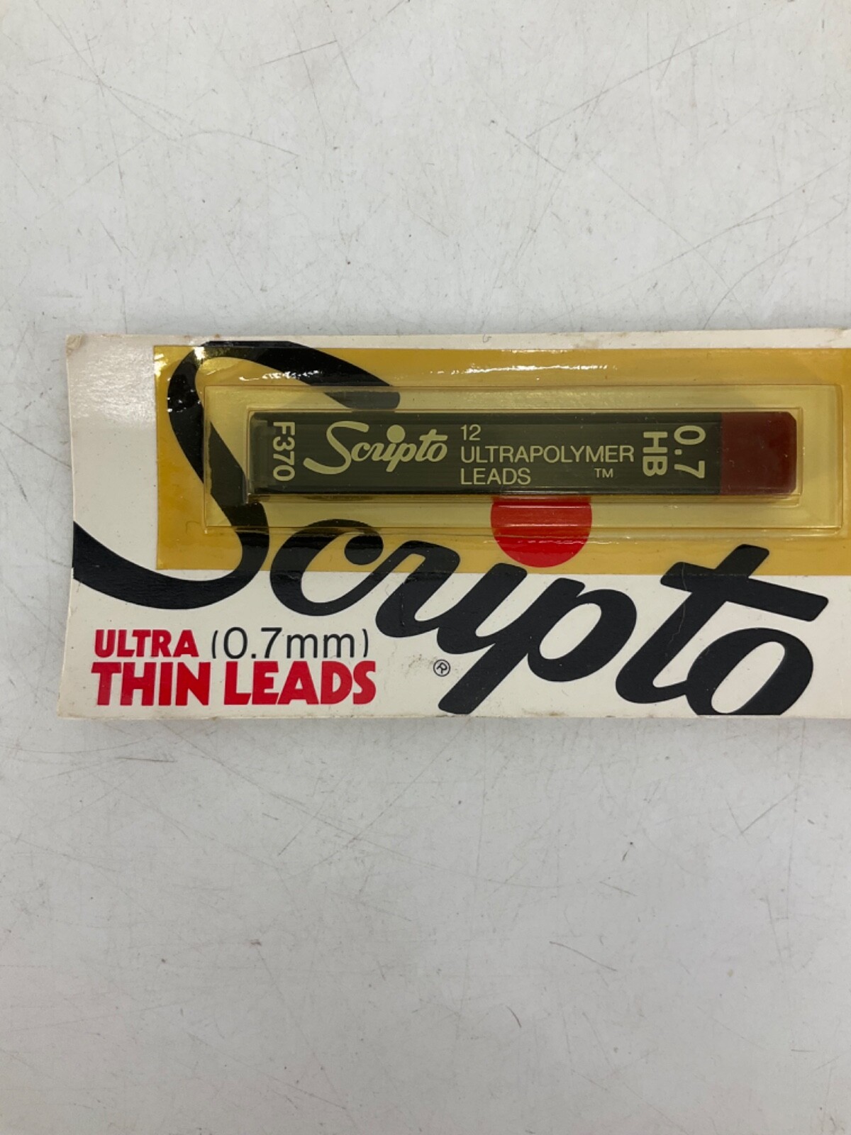 RARE Vintage Scripto Pencil Refill Lead .7mm HB 12 Ultrapolymer Leads Thin F370