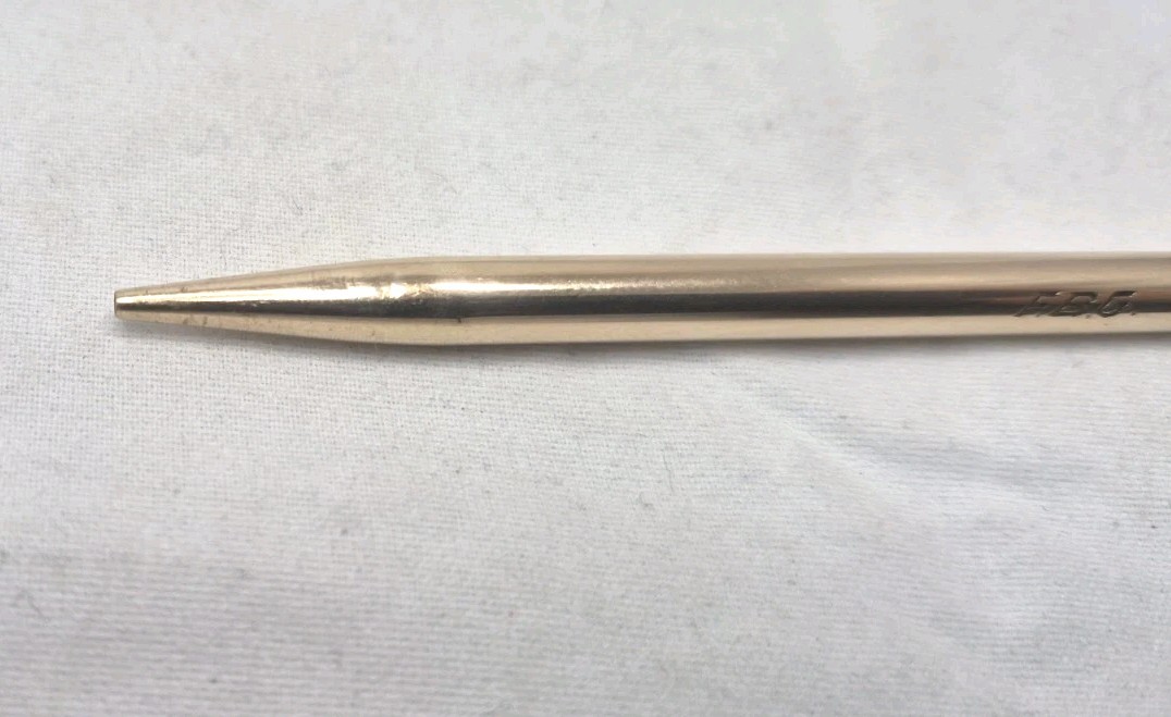 Vintage Ingersoll Redipoint Rolled Gold Mechanical Pencil – Ring Top USA