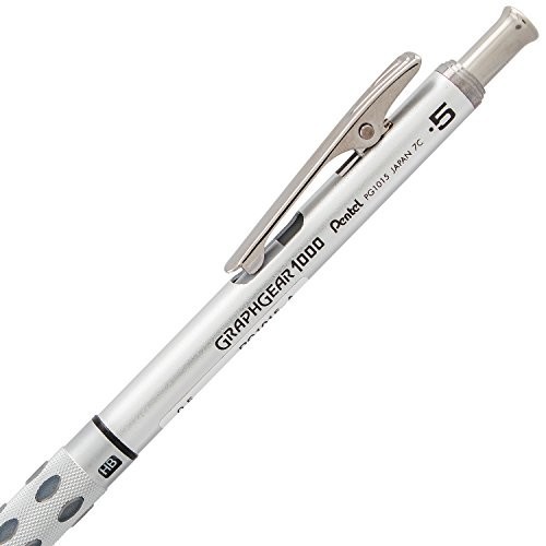 Mechanical Pencil 0.5mm Drafting Metal Grip Retractable Tip Lead Hardness