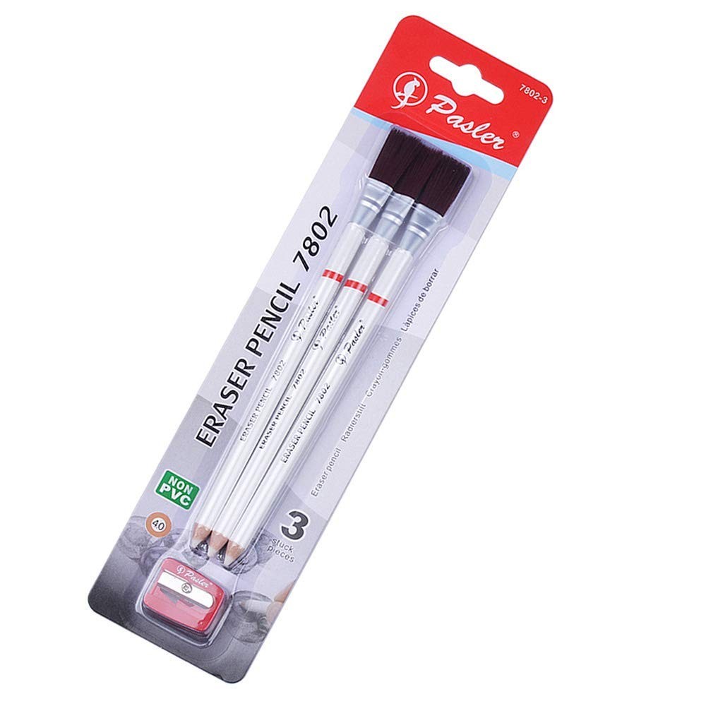 Pasler® Eraser Pencils 7802 Perfection Detail 4 Piece Set, White