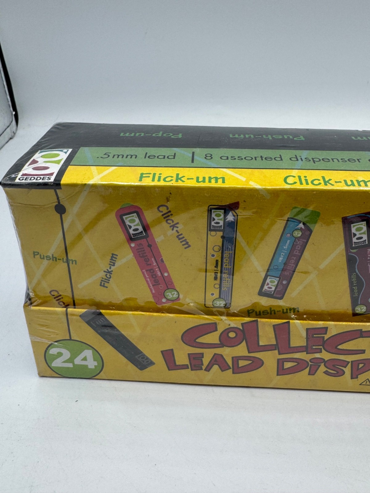 24 Geddes .5mm Mechanical Pencil Lead Refill Dispensers Lot With Display NIB