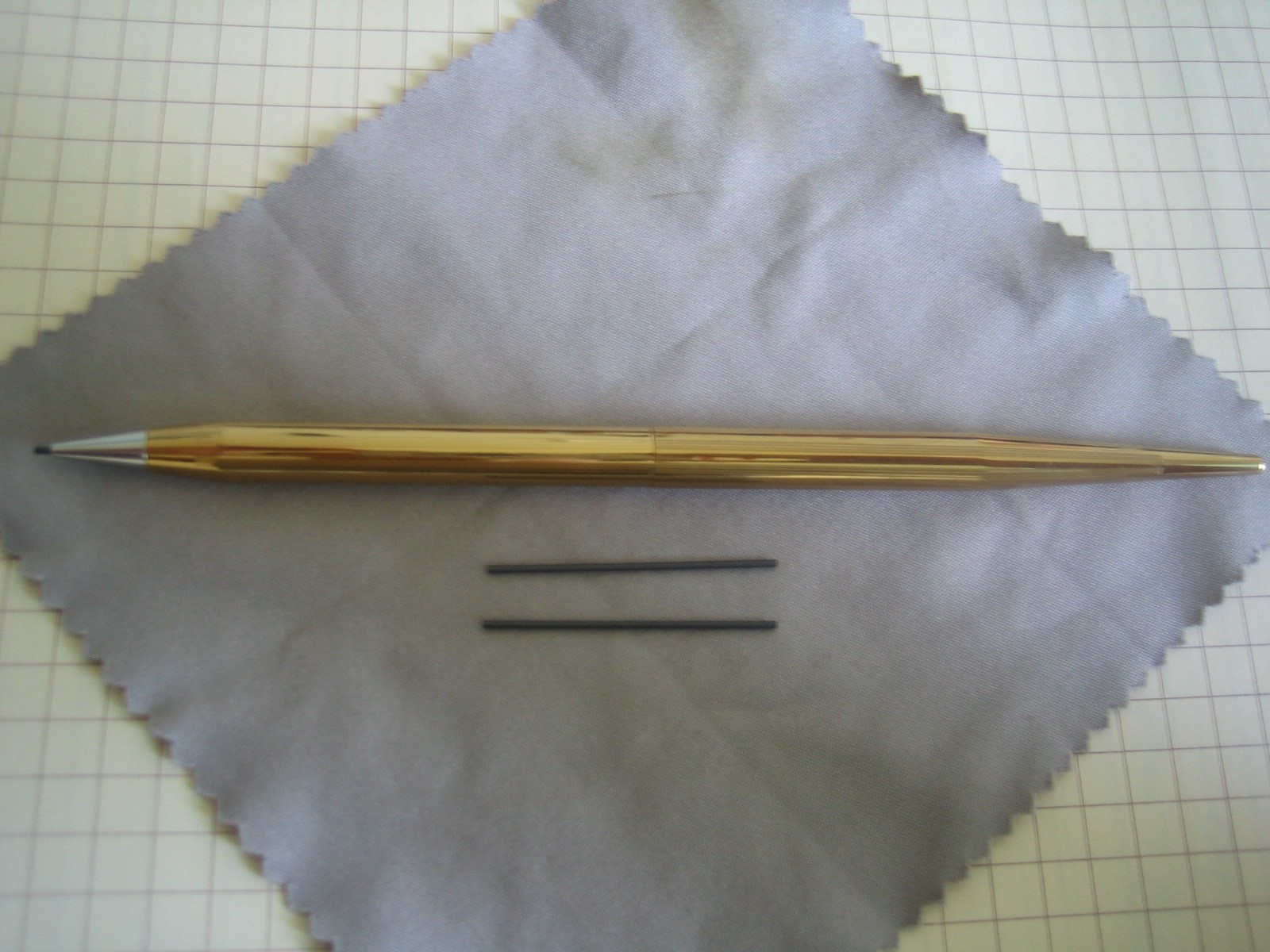 Gold filled color metal Twist Mechanical Pencil, 1.0 mm lead