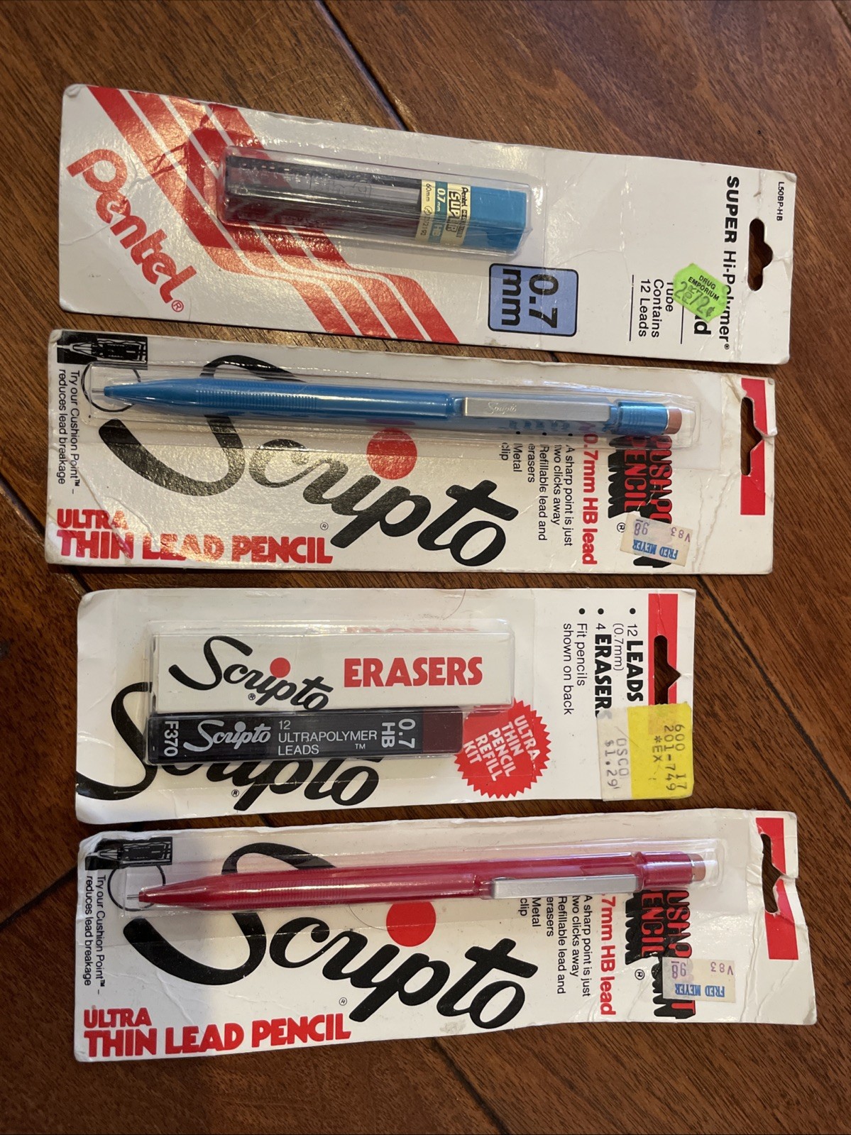 Vintage Mechanical Pencil And Lead Lot – Scripto Pentel