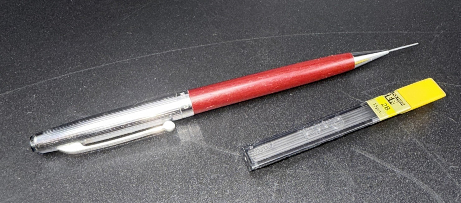 North-Rite Mechanical Pencil and open Pentel High-Poly 0.9 Replacement lead