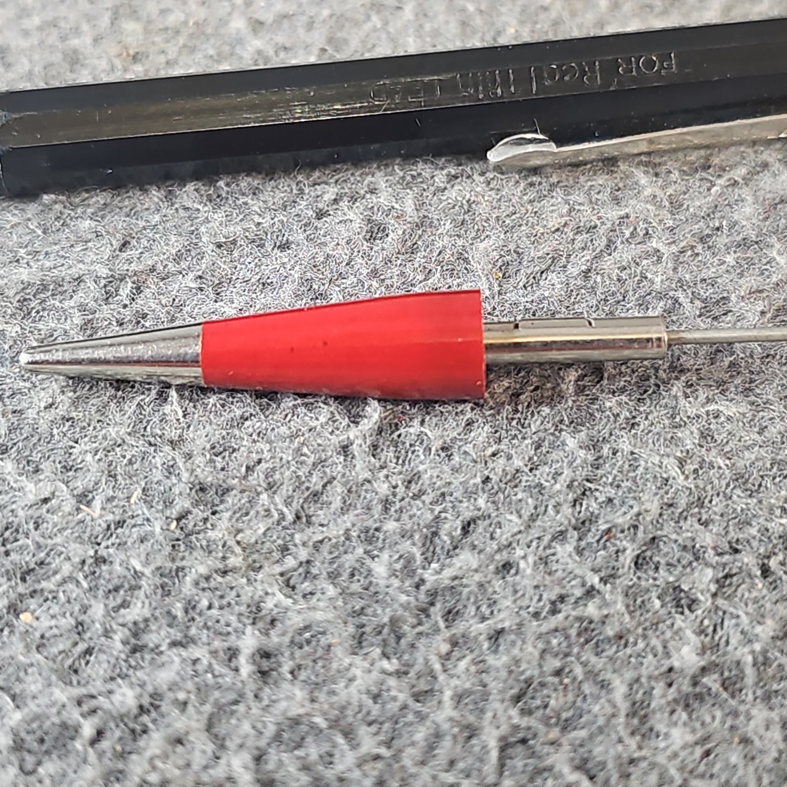Vintage Autopoint Twinpoint Mechanical Pencil Alco Machinery Epworth Red Black