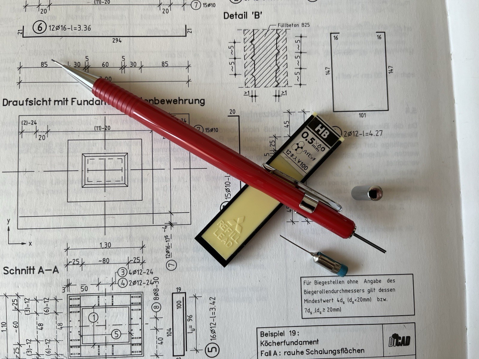 Vintage Mechanical Pencil MITSUBISHI UNI U5-31 :: Red :: 0.5 mm :: Japan :: NOS