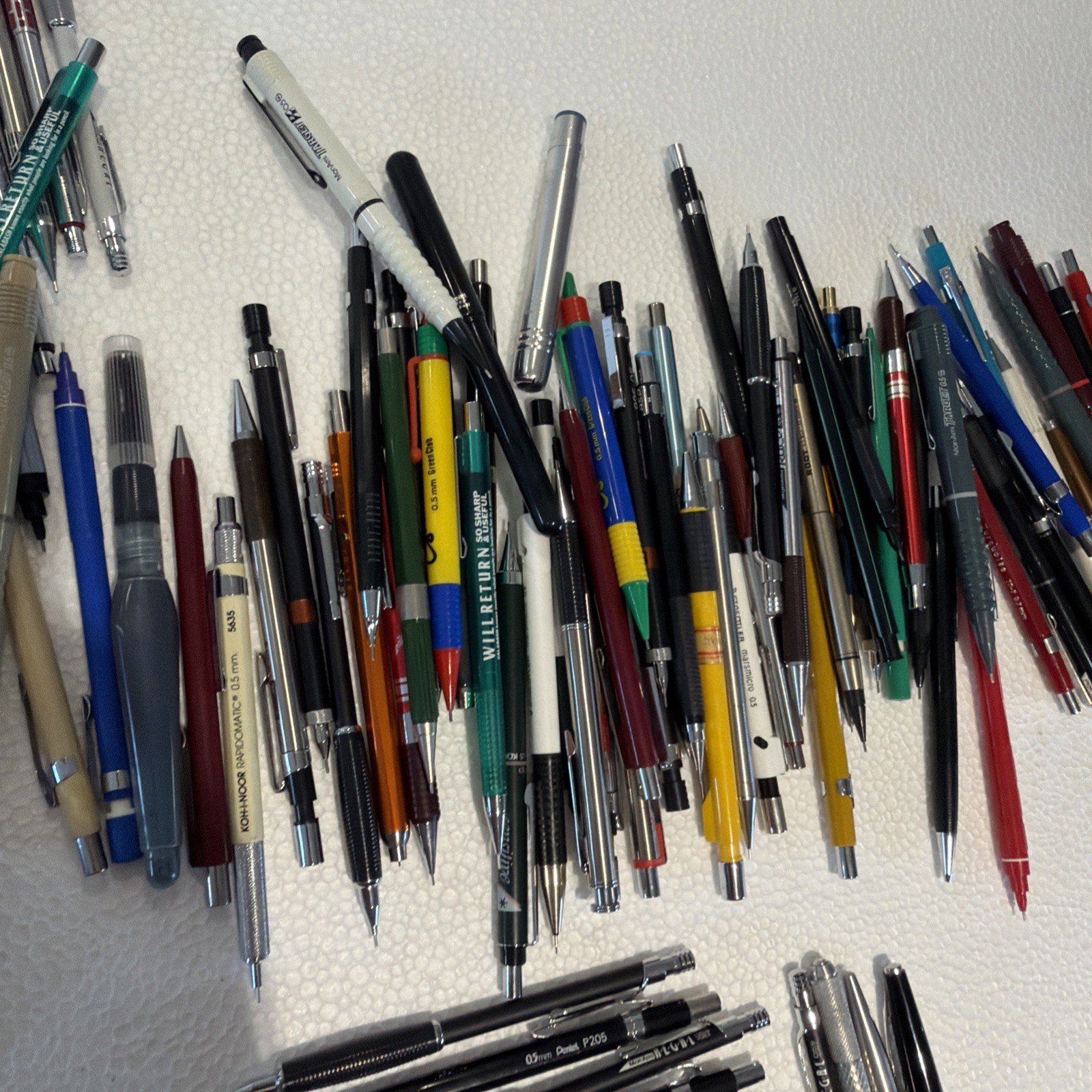 Vintage Lot of 205 Drafting Mechanical Pencils with Leads JAPAN Germany Etc