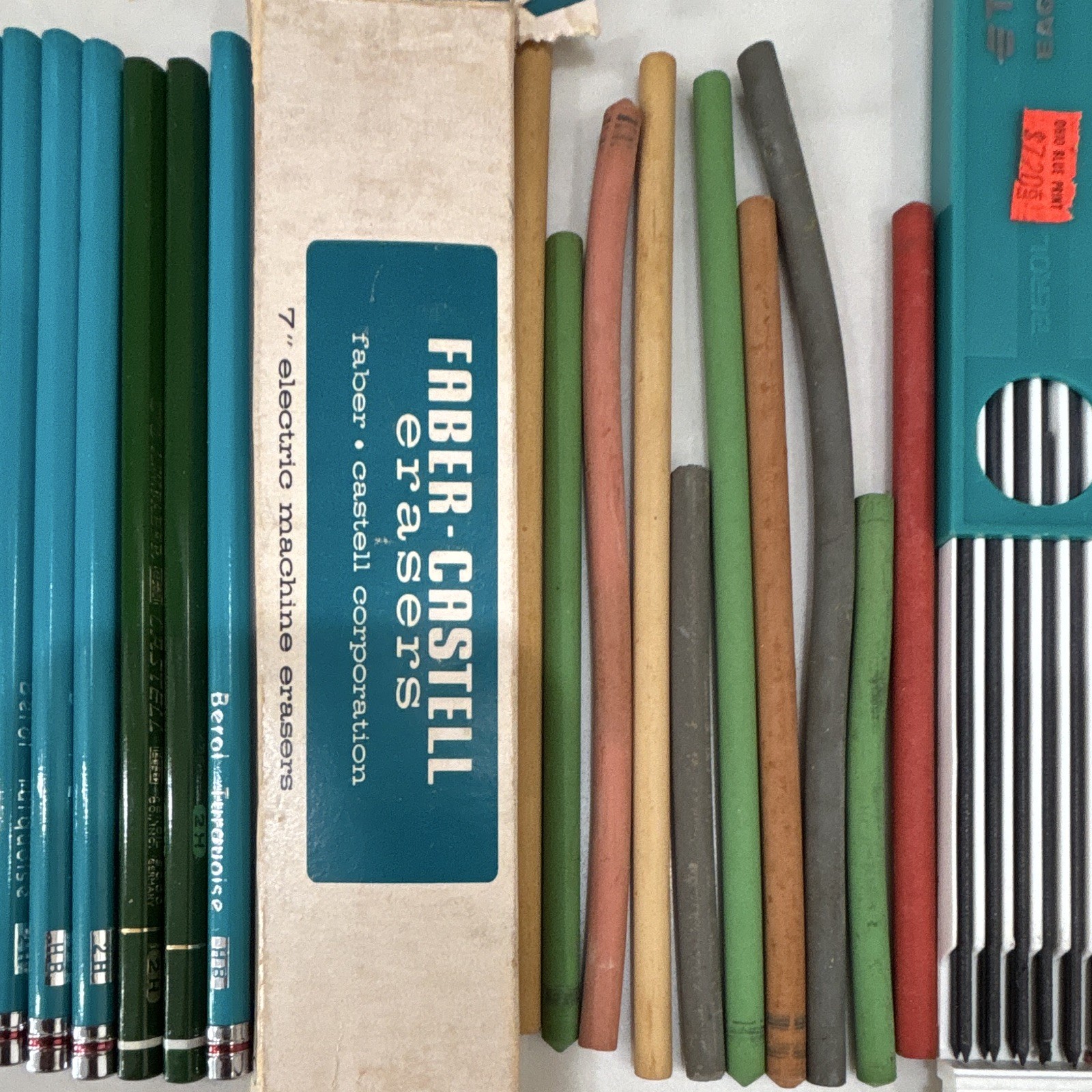 Vintage Eberhard Faber Tri-Venture Drafting Pencil Lead Lot + Rapidograph Techni