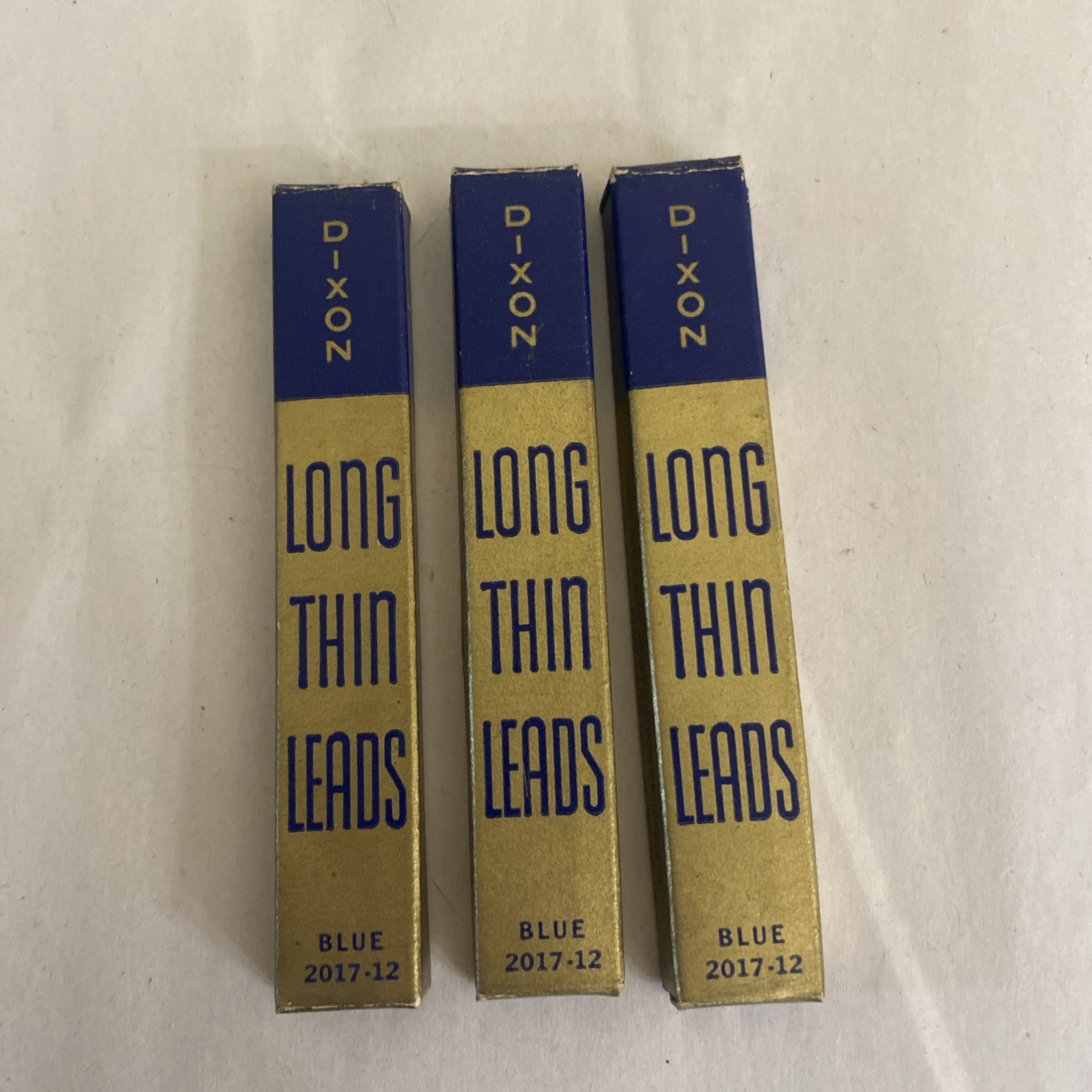 Lot of 3 Vintage DIXON 1.1mm BLUE Mechanical Pencil Lead USA
