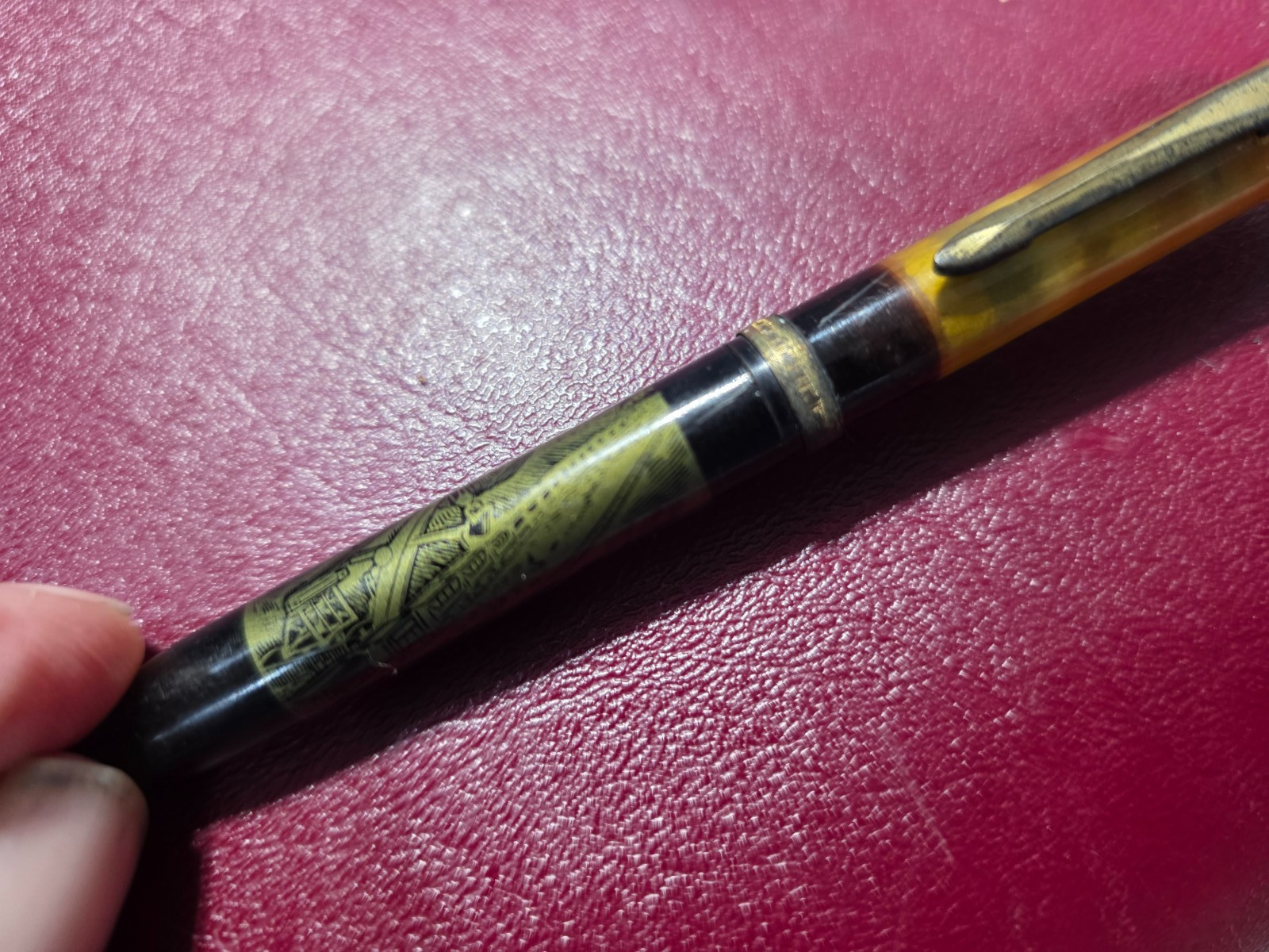 Hibbing Minnesota Iron Ore Mine 0.9mm Mechanical Pencil w/Iron Ore In Cap -1950s