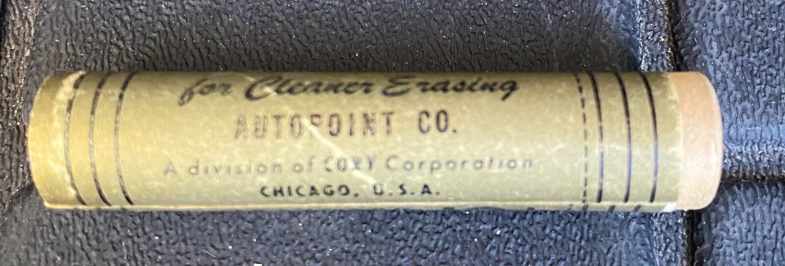 Vintage Mechanical Pencil 1956 United Carbon Corp w/Erasers & Lead