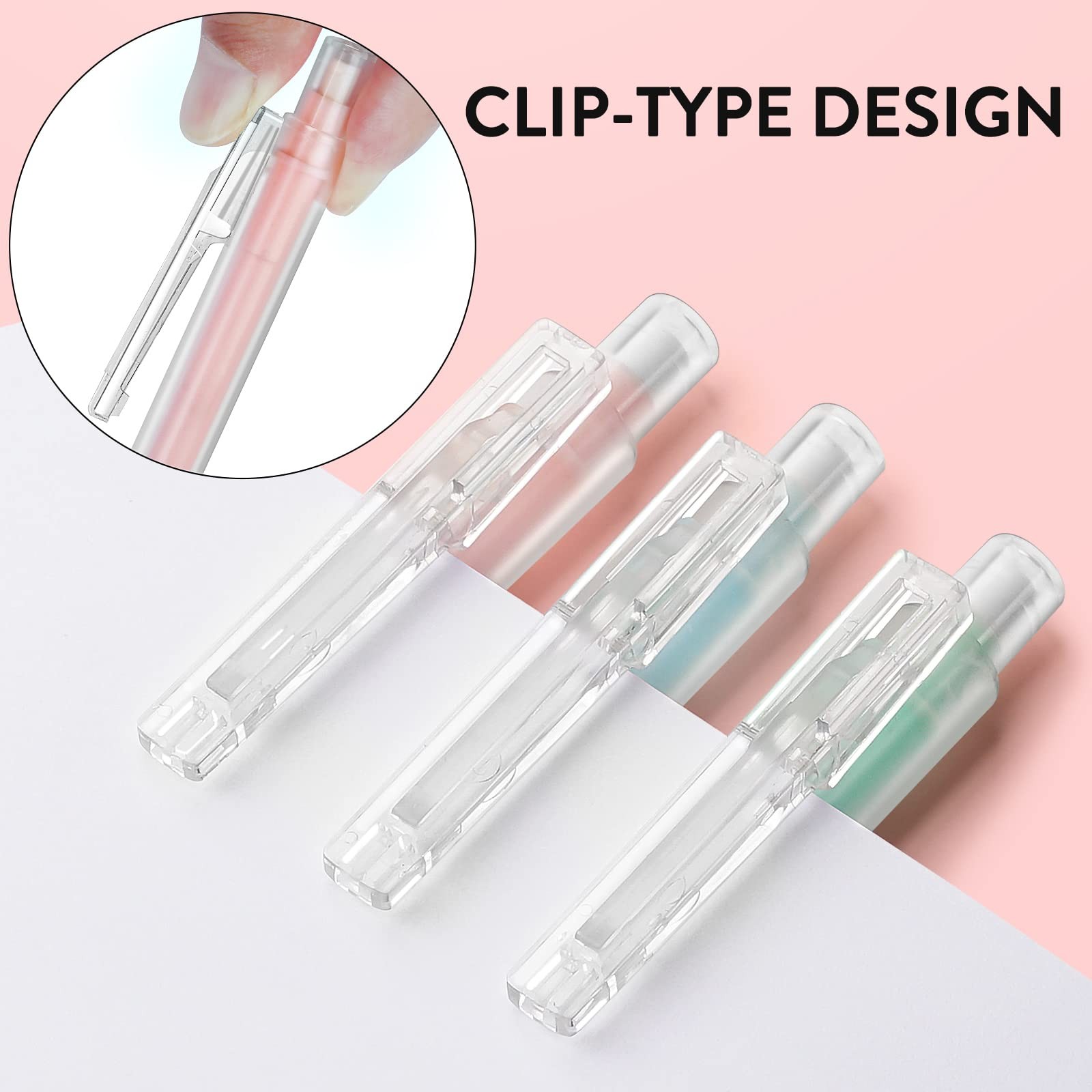 Four Candies Mechanical Pencils – 3PCS Pastel Colourful-0.5MM, Clear