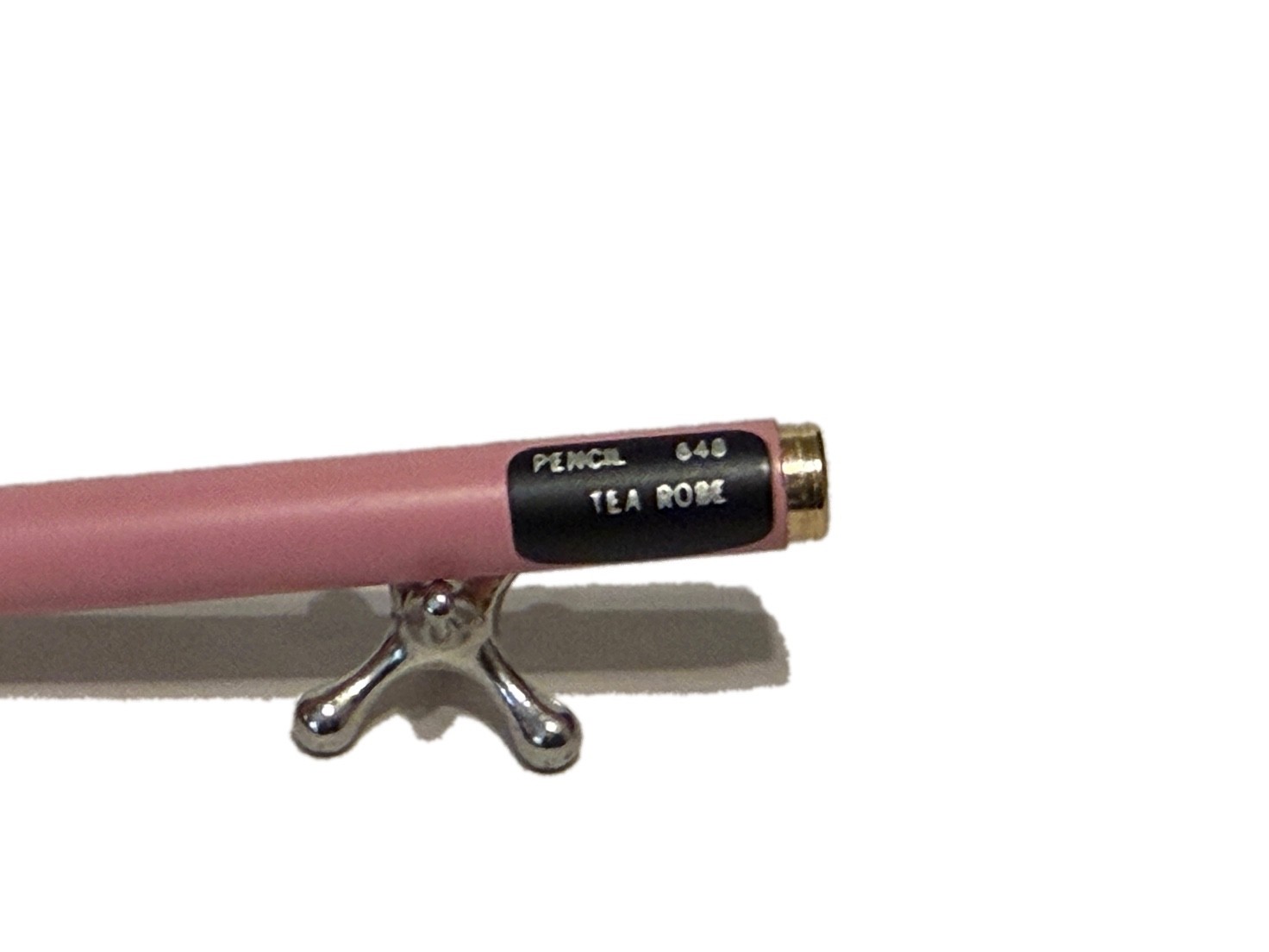 Sheaffer White Dot Clutch Mechanical Pencil No 648 Tea Rose Clipless Purse Desk