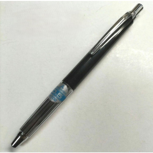 Mitsubishi Pencil Double Knock Mechanical Pencil Black Silver Unused From JAPAN◎
