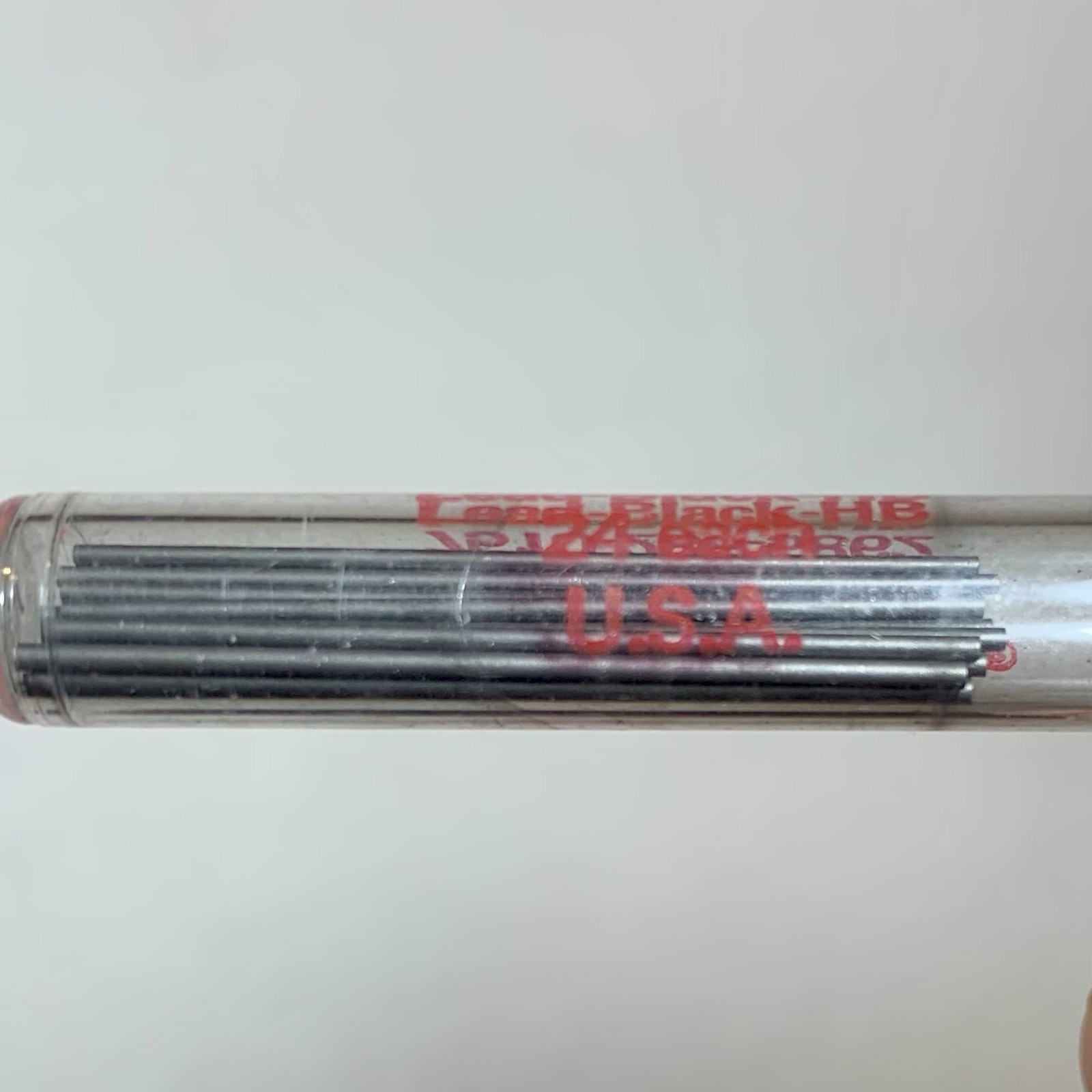 Vintage NOS Wearever Drafting Pencil Lead 24 Refills Black HB 0.46 7510-285-5862