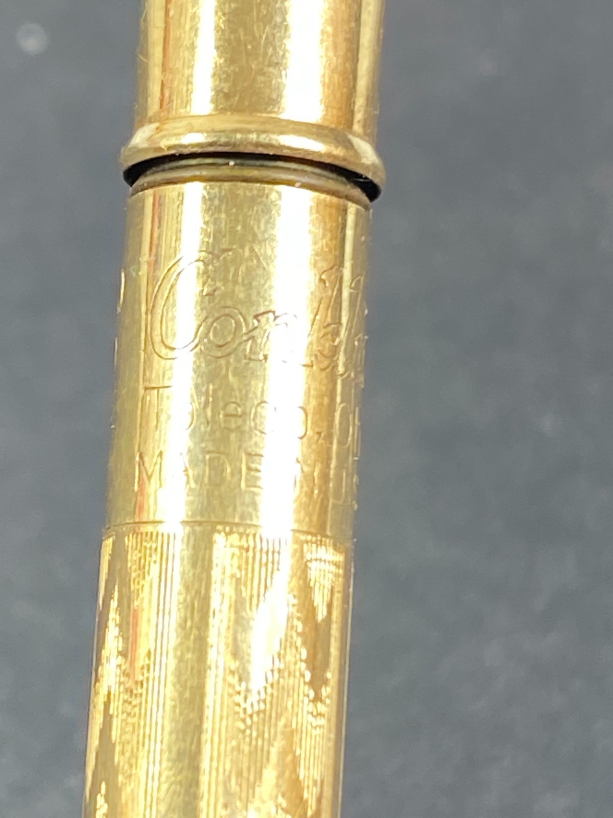 CONKLIN Pat 1920 Mechanical Pencil NO 4RS Ring Top Rolled Gold Toledo Ohio