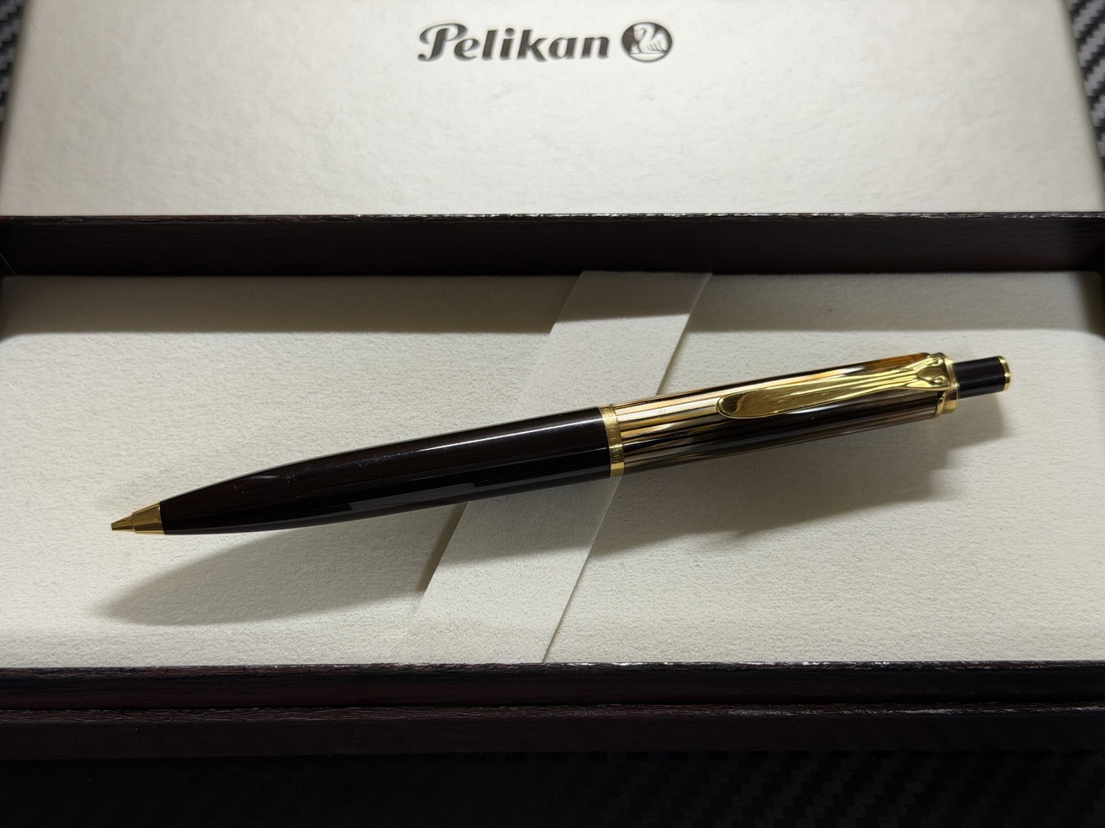 Pelikan W.-Germany D400 Brown Stripe 0.5mm Mechanical Pencil excellent