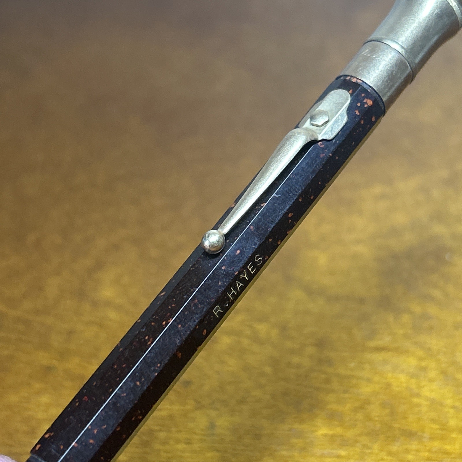 Vtg Autopoint Bell Top 14K Brown Gold Filled Palmer Match Co. Mechanical Pencil