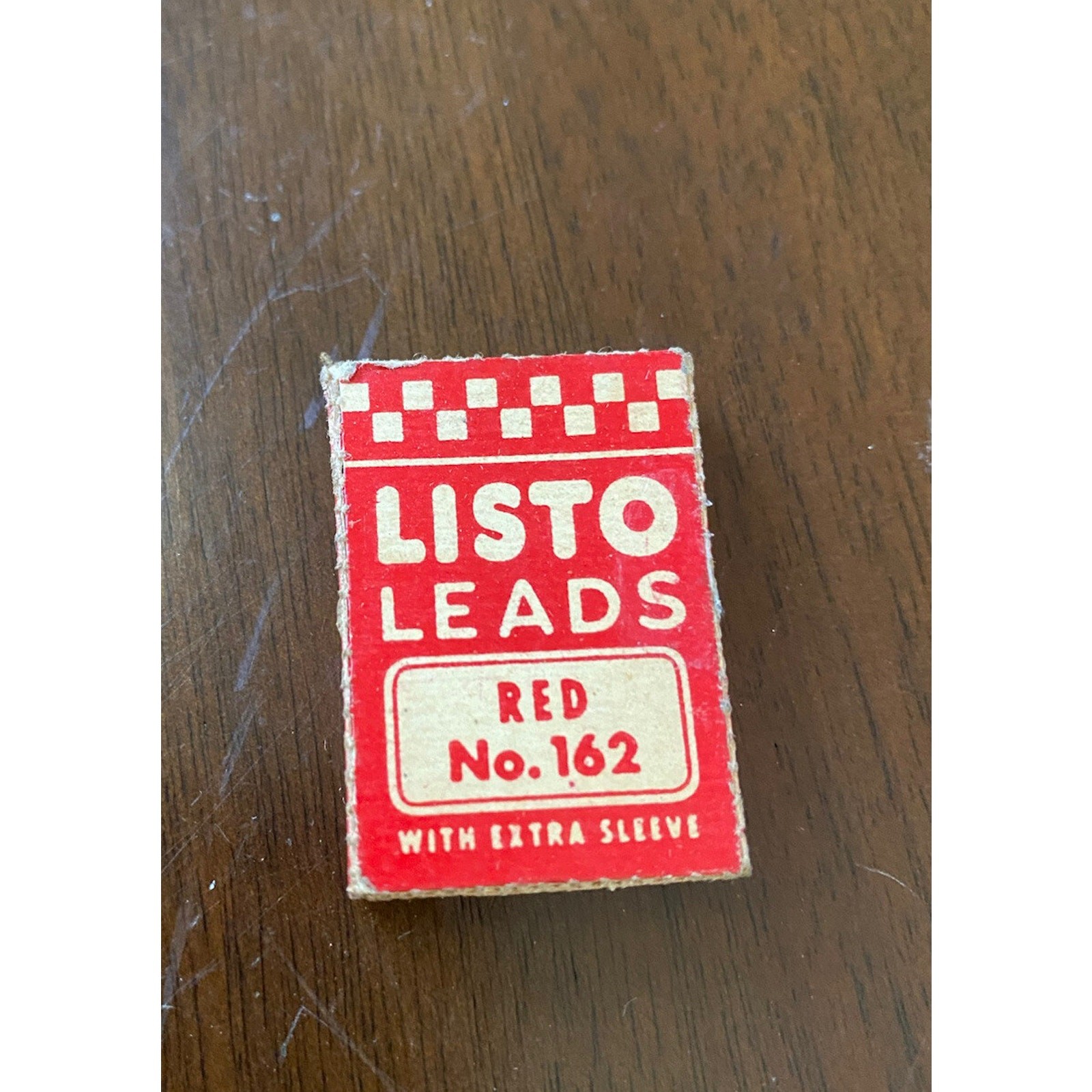 Vintage Listo Leads Mixed Pack 2 Red And 3 Black No. 162 Marking Leads