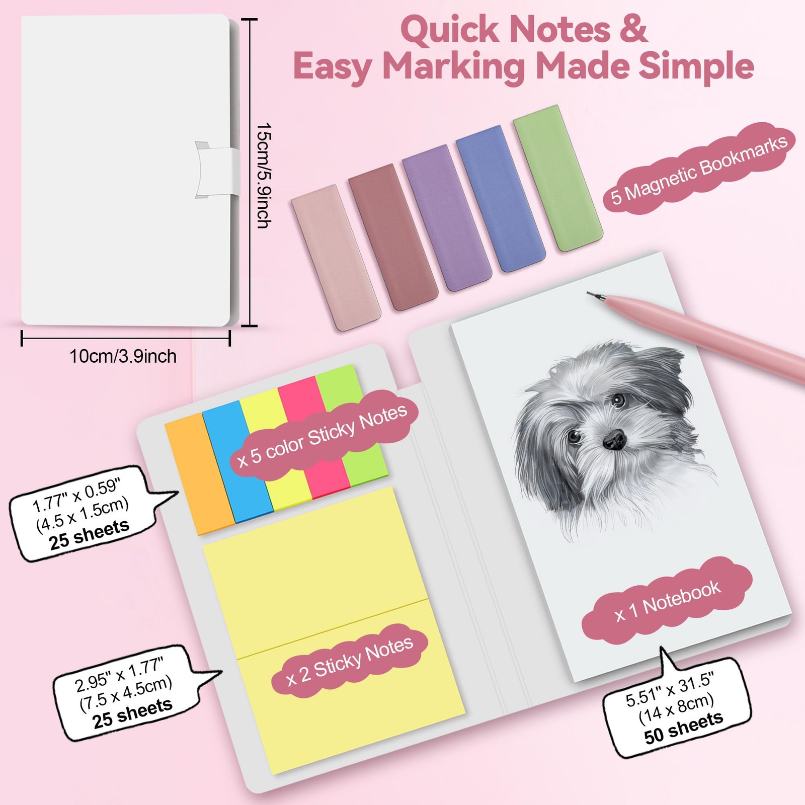 61 PCS Aesthetic School Supplies with Cute Pencil Case Pastel Highlighters Ge…