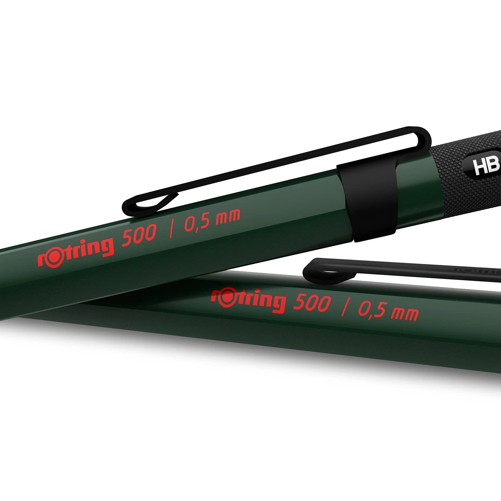 Rotring 500 Green Mechanical Pencil 0.5Mm With Metal Grip For Precision Drawing