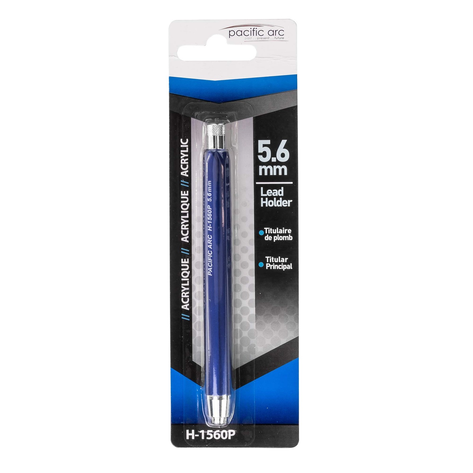 Premium Blue Technical Acrylic 5.6mm Clutch Lead Holder, Drafting, Sketching