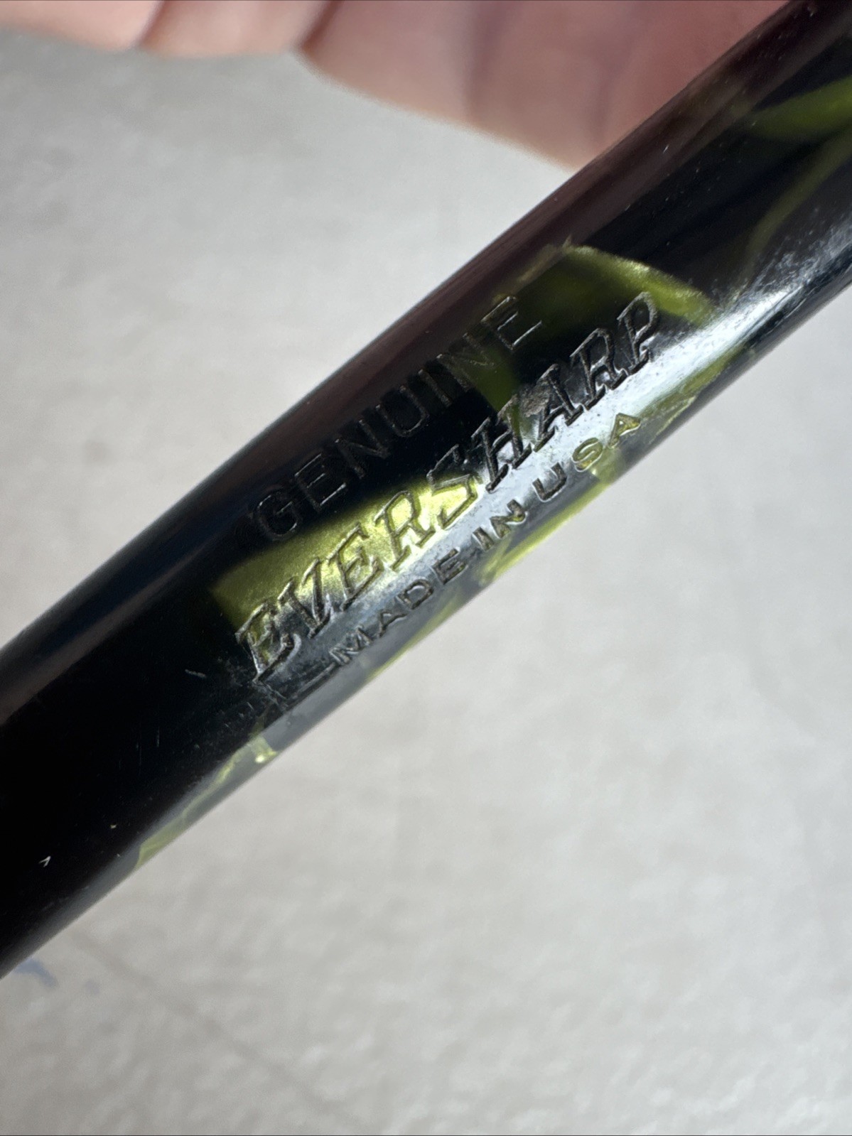Vintage Genuine Eversharp Repeater Marble Mechanical Pencil Black Green 1.1mmUSA