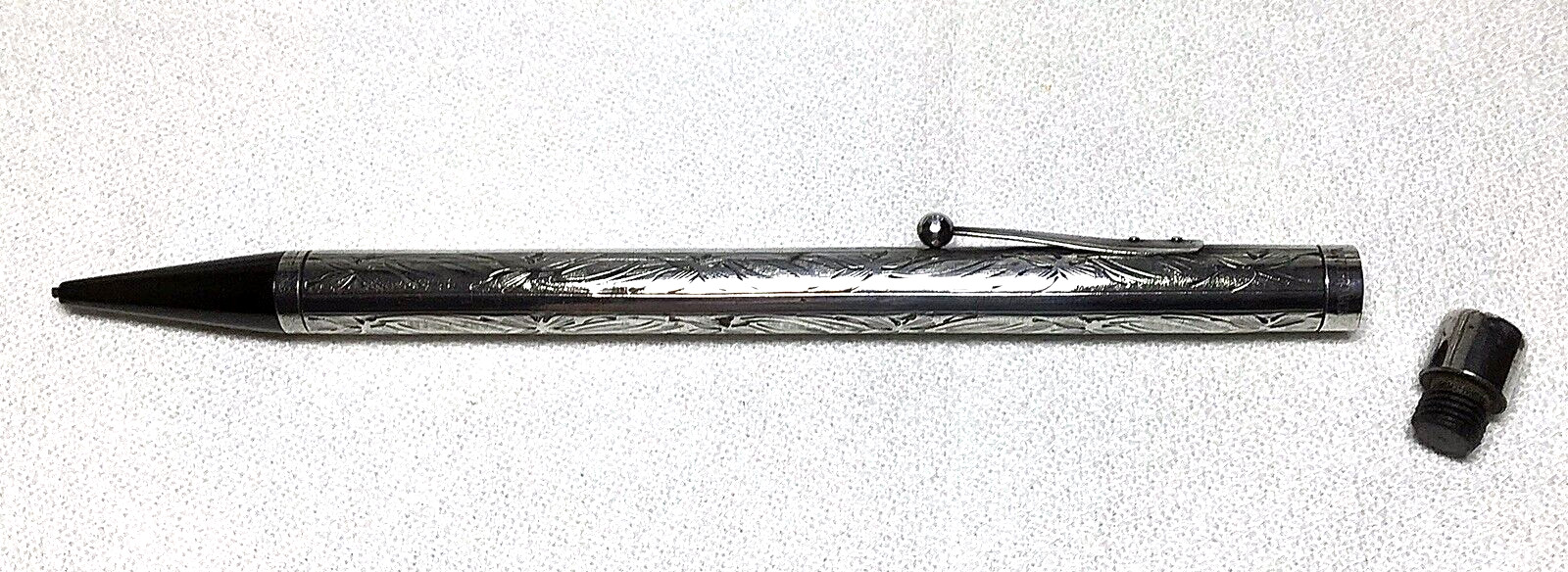 Waterman Sterling Pansy Pattern Pencil From The Mid 1920’s Excellent Working