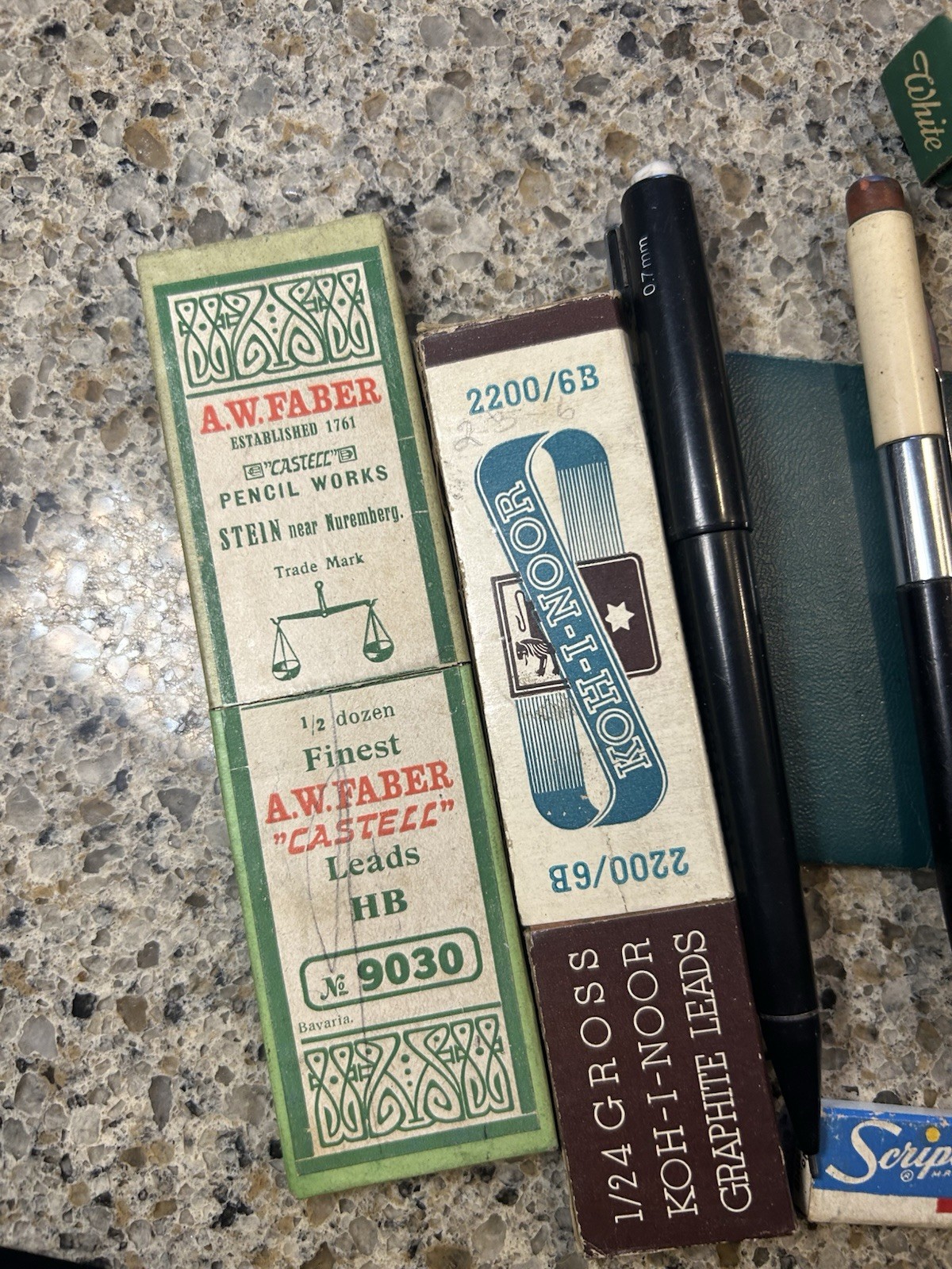 Vintage Drafting Pencil Lead Lot – Koh-I-Noor, Faber, Script, Mechanical Pencils