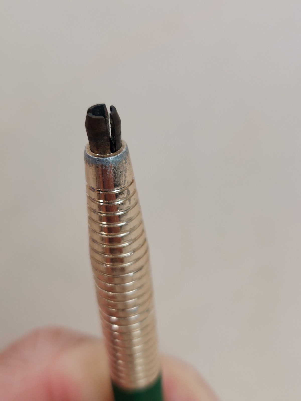 Vintage Drafting Mechanical Pencil Metal Grip HB 2H B Selector Retro Artist Tool